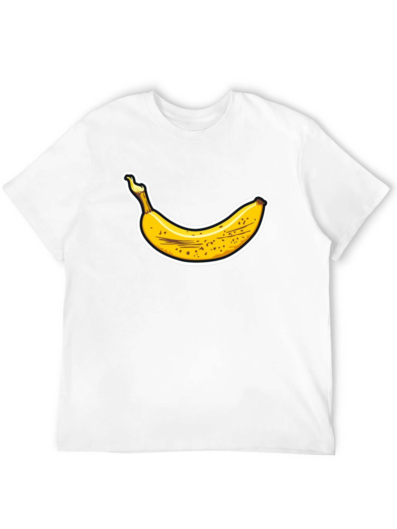 Black Banana Graphic Tee - Black Cotton T-Shirt view 12