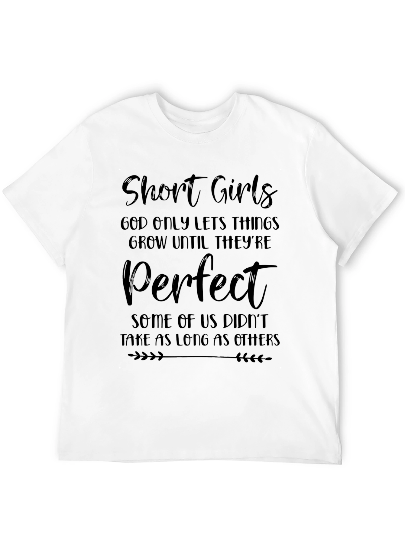 Black Funny Short Girls T-Shirt - God Only Lets Things Grow view 12