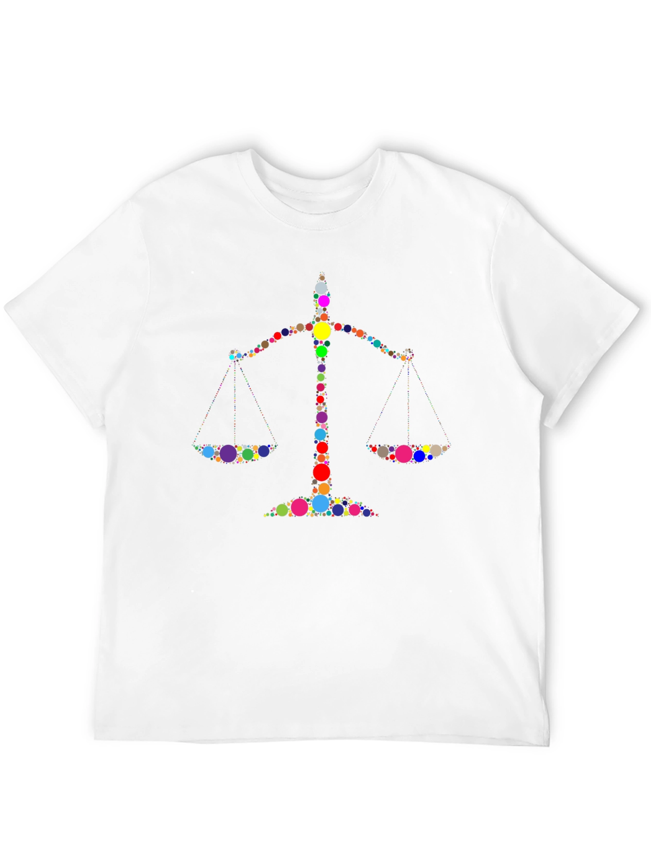 Black Justice Scales Graphic Black T-Shirt view 12