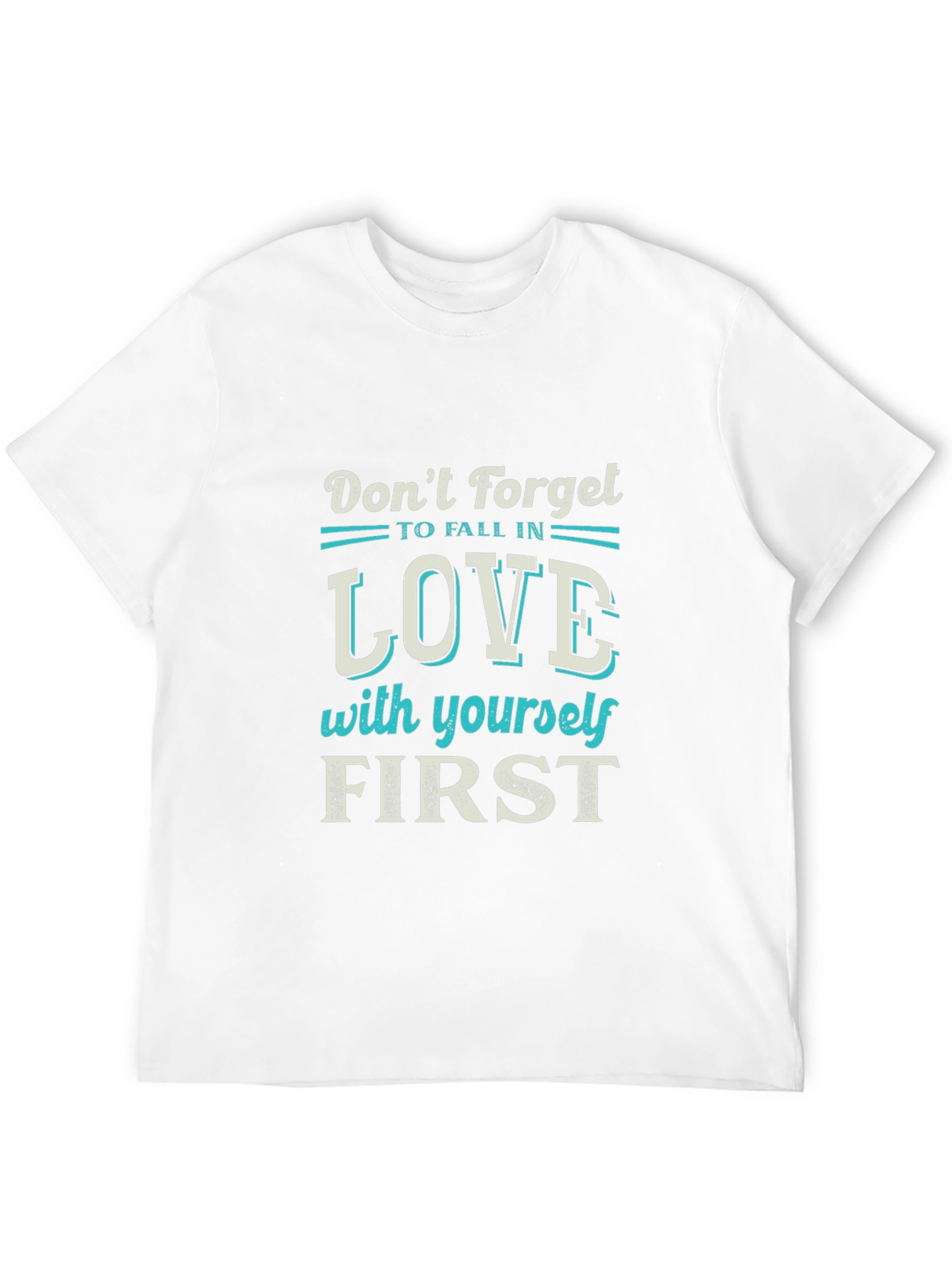 Black Love Yourself First Graphic Tee - Black view 12
