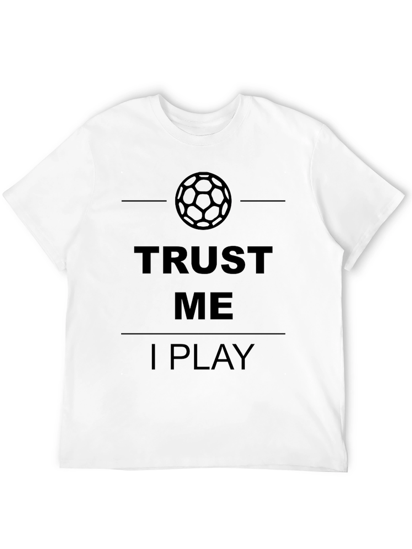Black Trust Me I Play Soccer Graphic T-Shirt - Mens Black Tee view 12