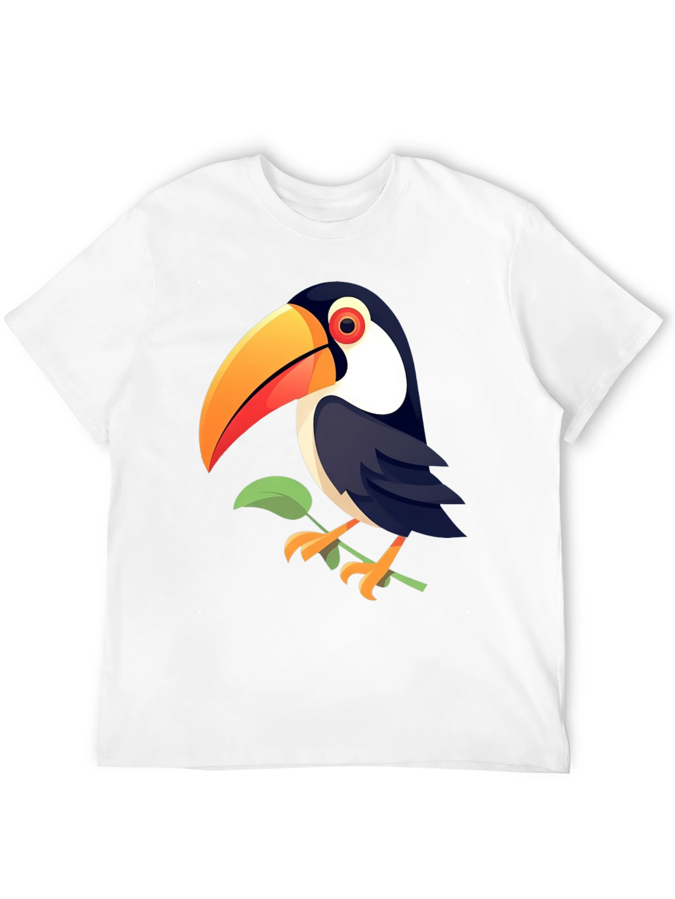 Black Toucan Graphic Print Black T-Shirt view 12