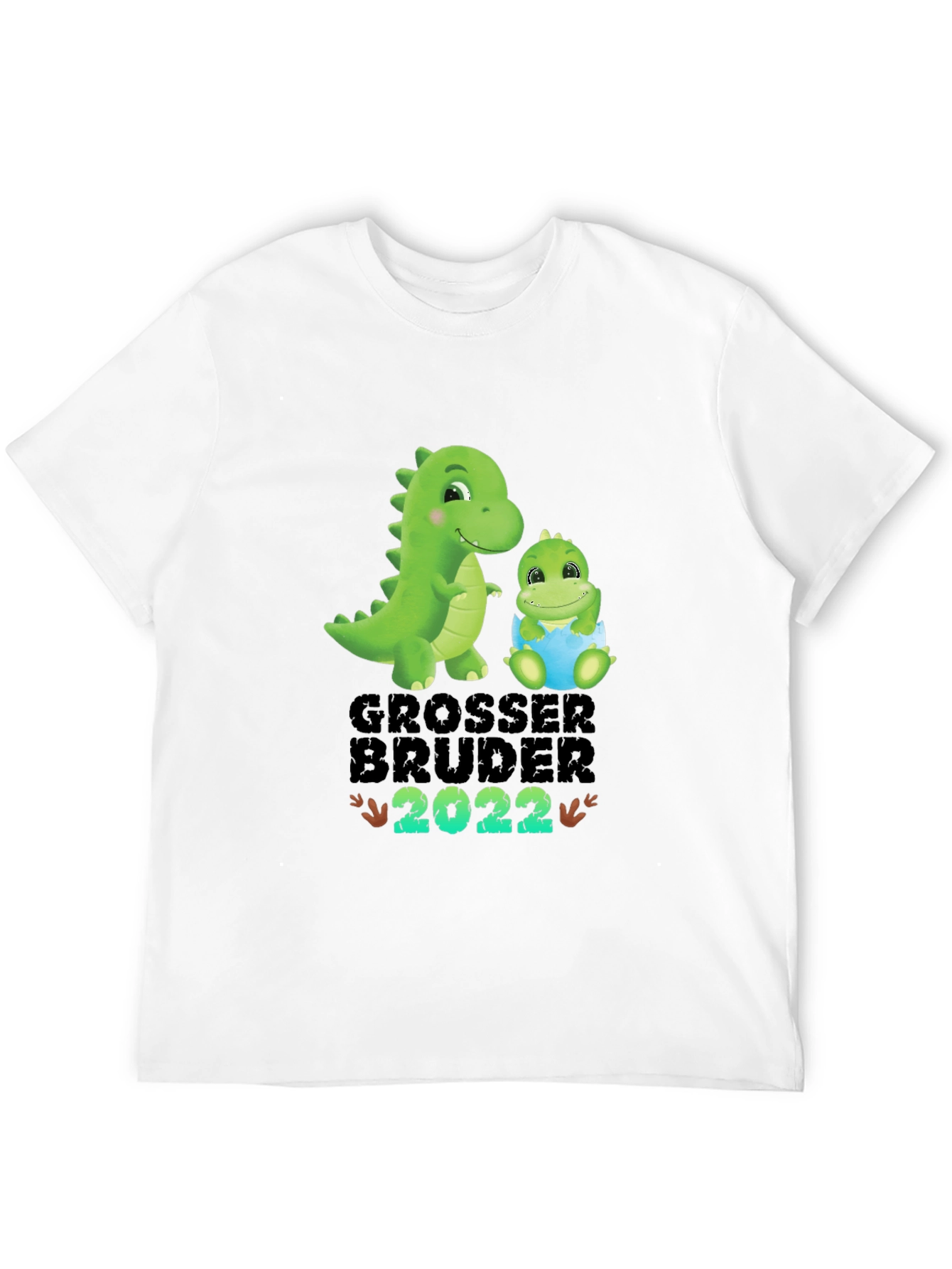 Black Grosser Bruder 2022 T-Shirt - Dinosaur Theme view 12