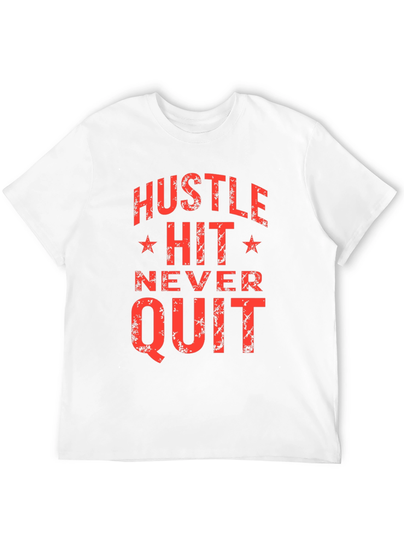 Black Hustle Hit Never Quit Graphic T-Shirt view 12
