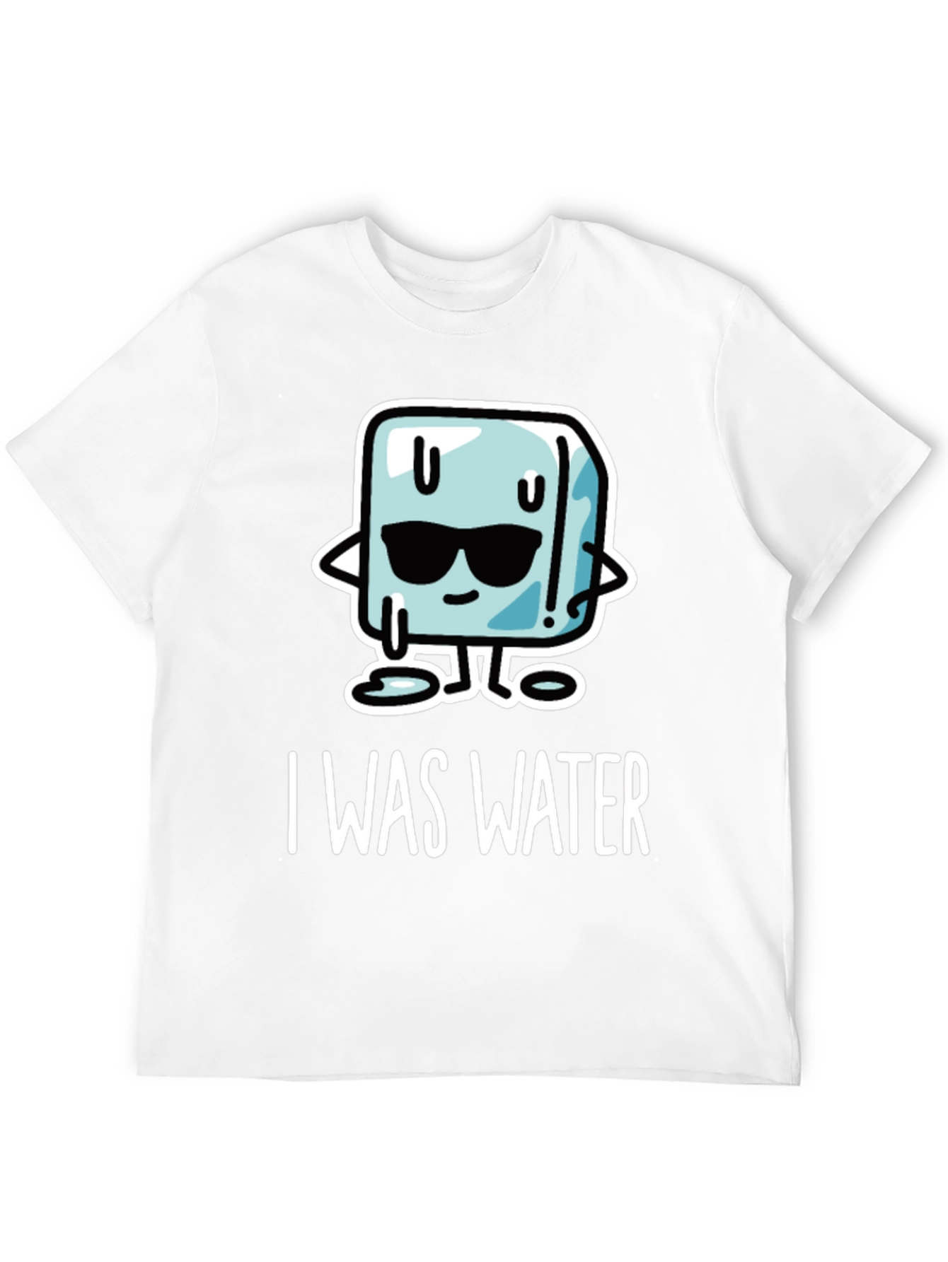 Black Cool Ice Cube T-Shirt - I Was Water Graphic Tee view 12