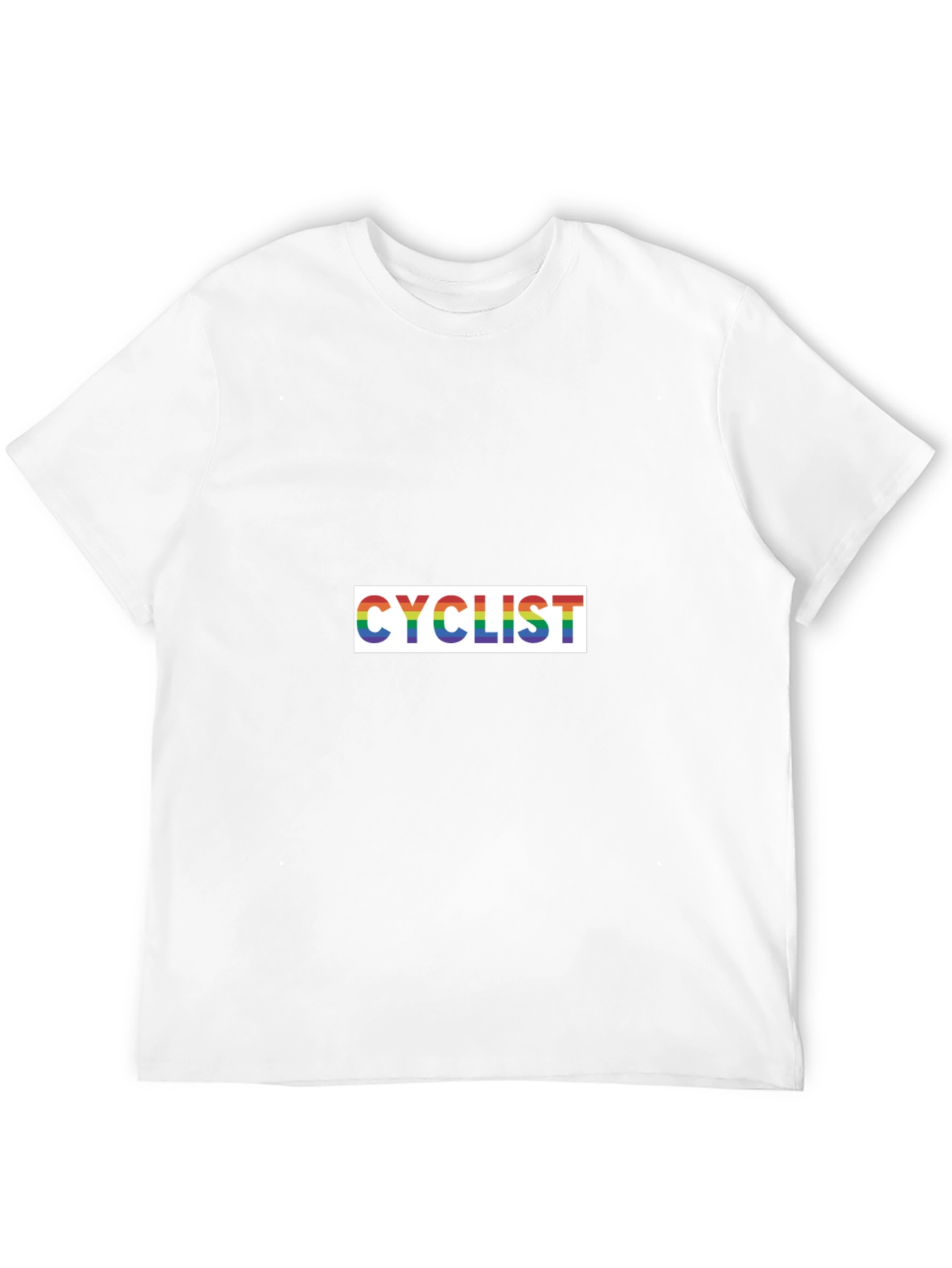 Black Rainbow Cyclist T-Shirt - Black view 12