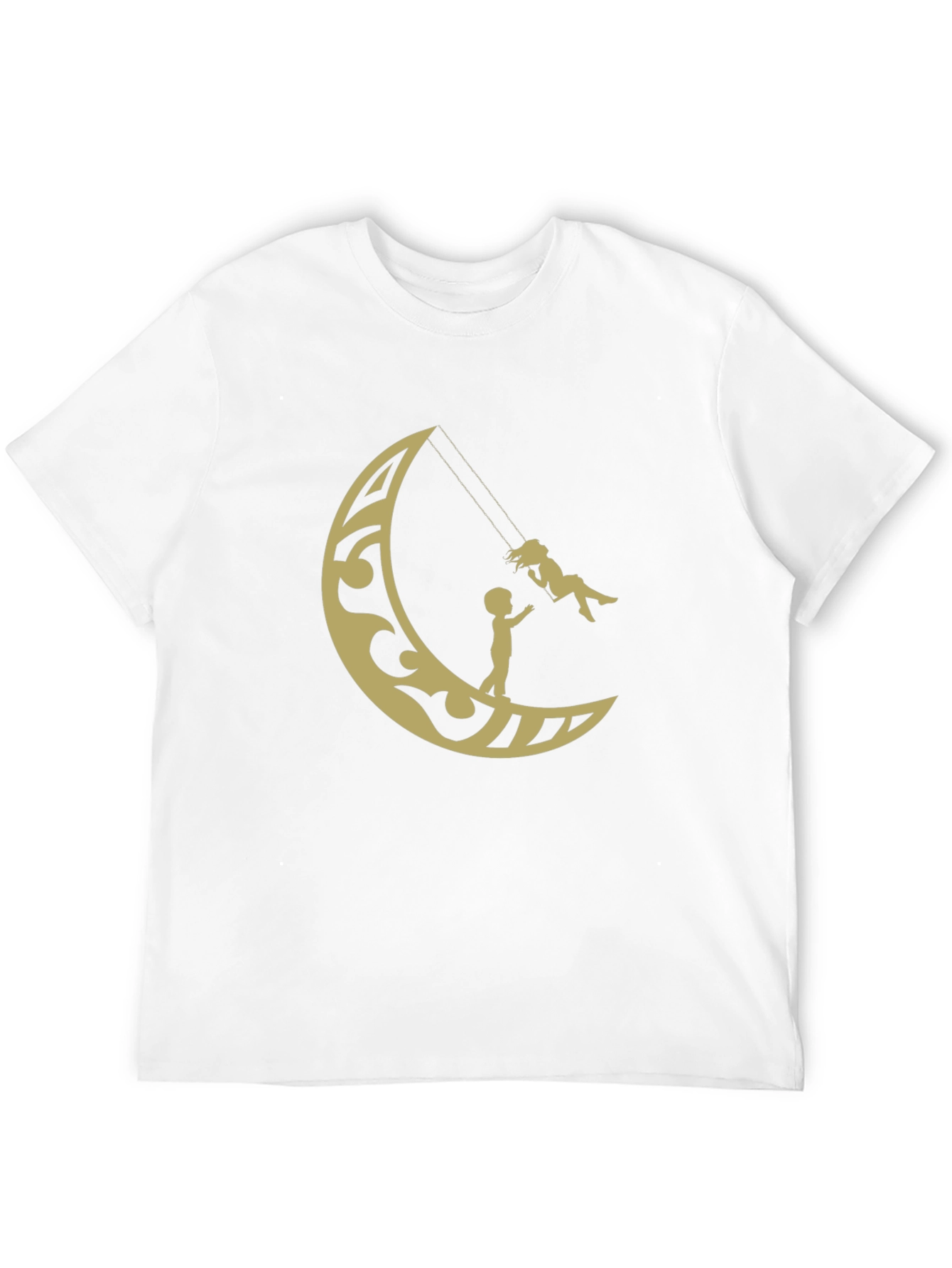 Black Moon Swing Graphic Tee - Stylish Cotton T-Shirt view 12