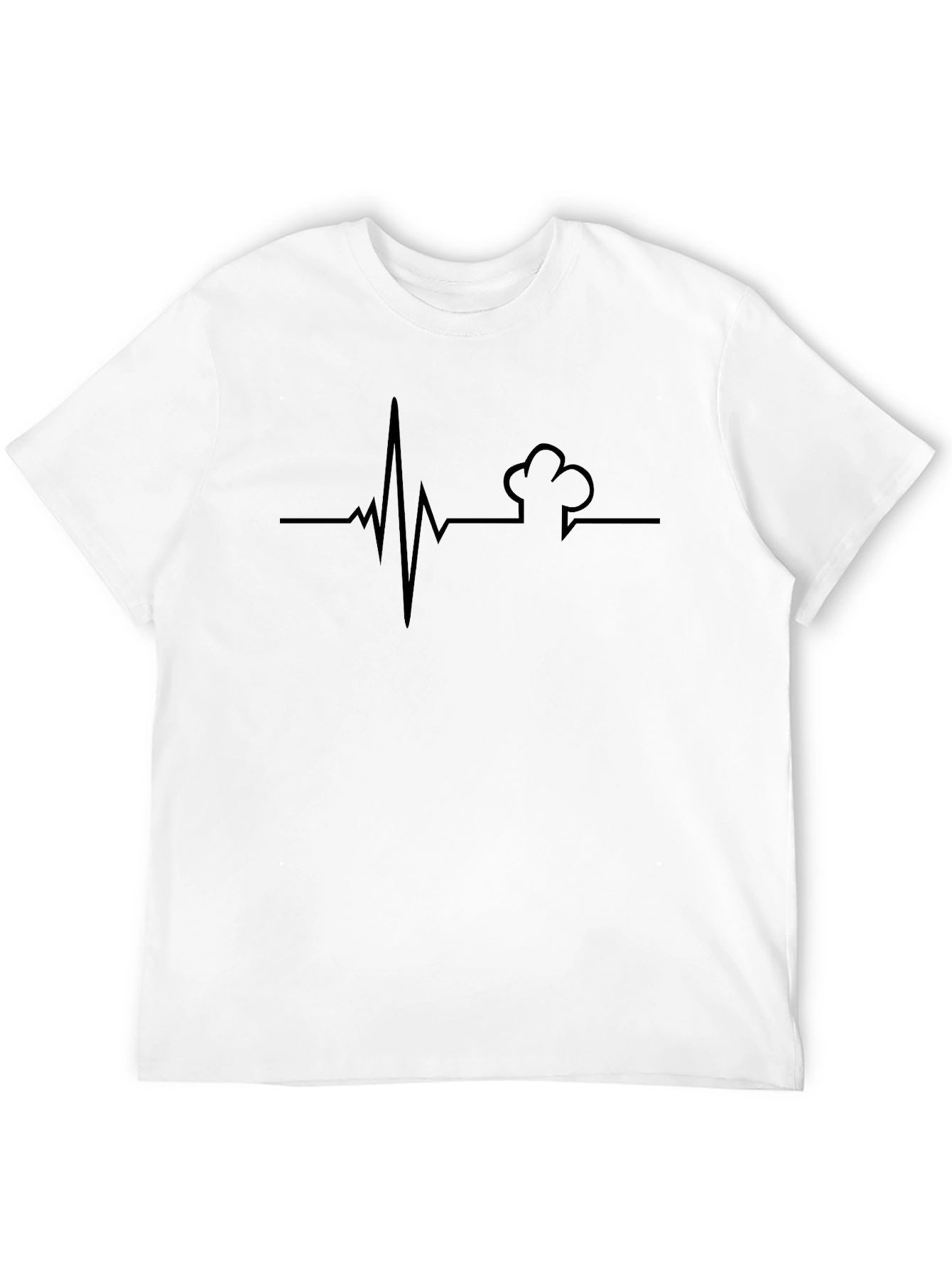 Black Chef Heartbeat T-Shirt - Culinary Passion Tee view 12