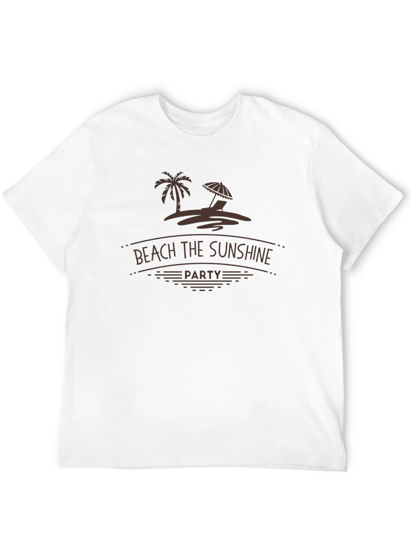Black Beach Sunshine Party T-Shirt view 12