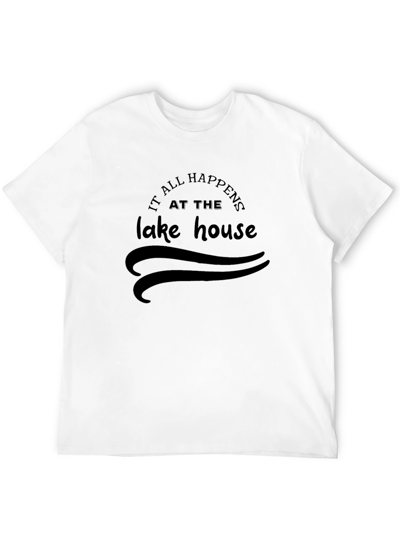 Black Lake House T-Shirt - Vacation Mode Ready view 12