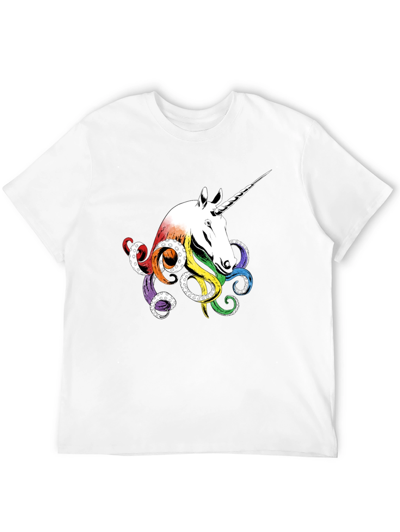 Black Unicorn Octopus T-Shirt - Unique Graphic Tee view 12