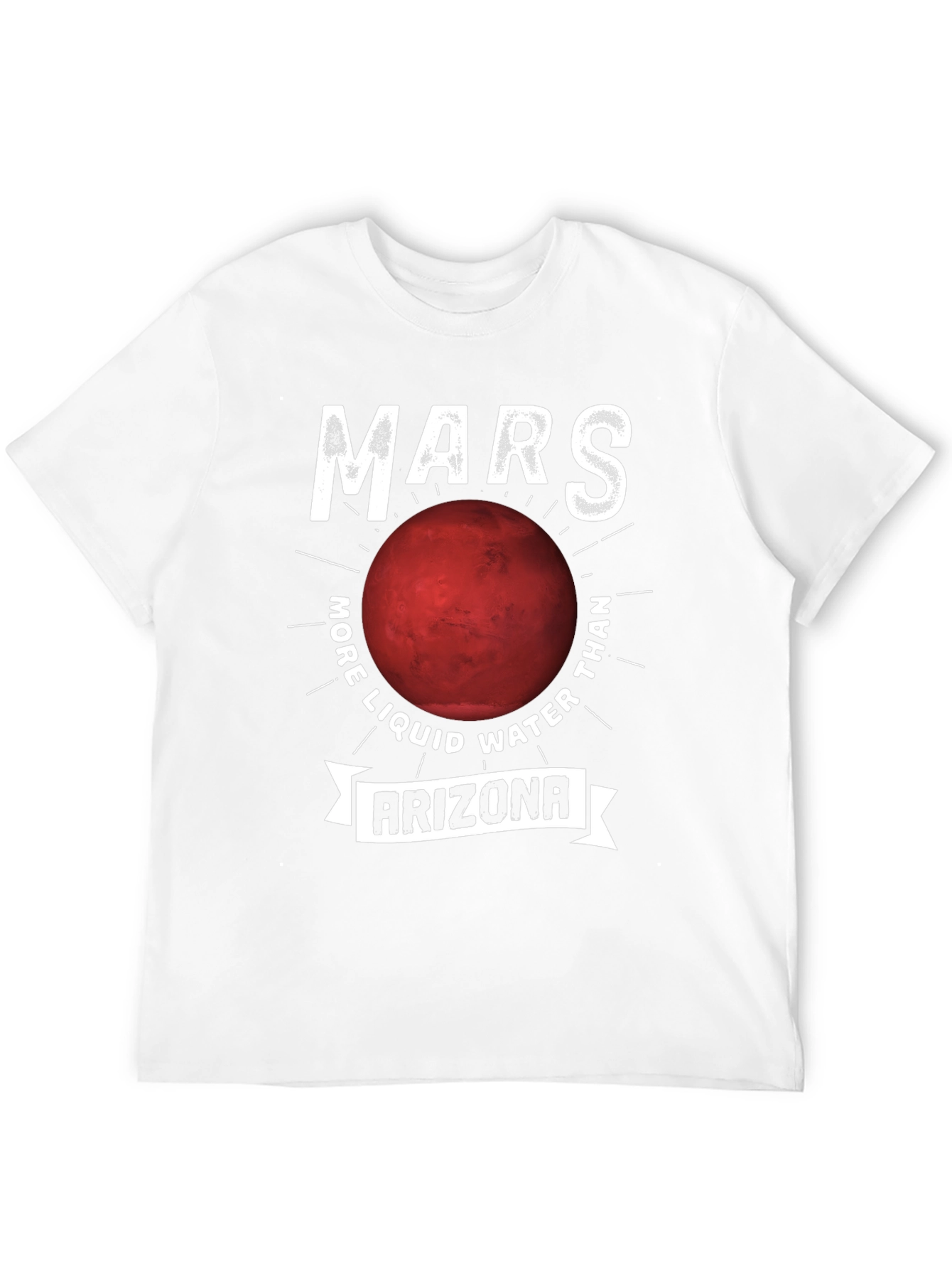 Black Mars Arizona Graphic T-Shirt - Funny Space Tee view 12
