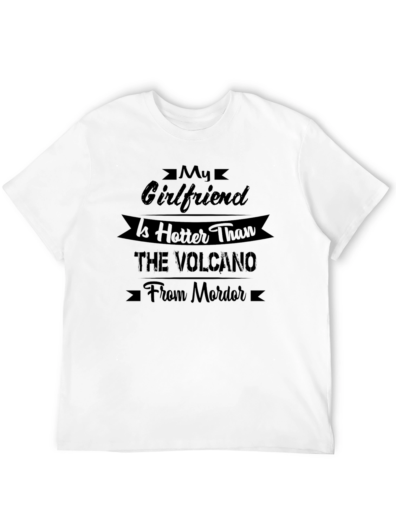 Hot Girlfriend Volcano Mordor Graphic T-Shirt - 12