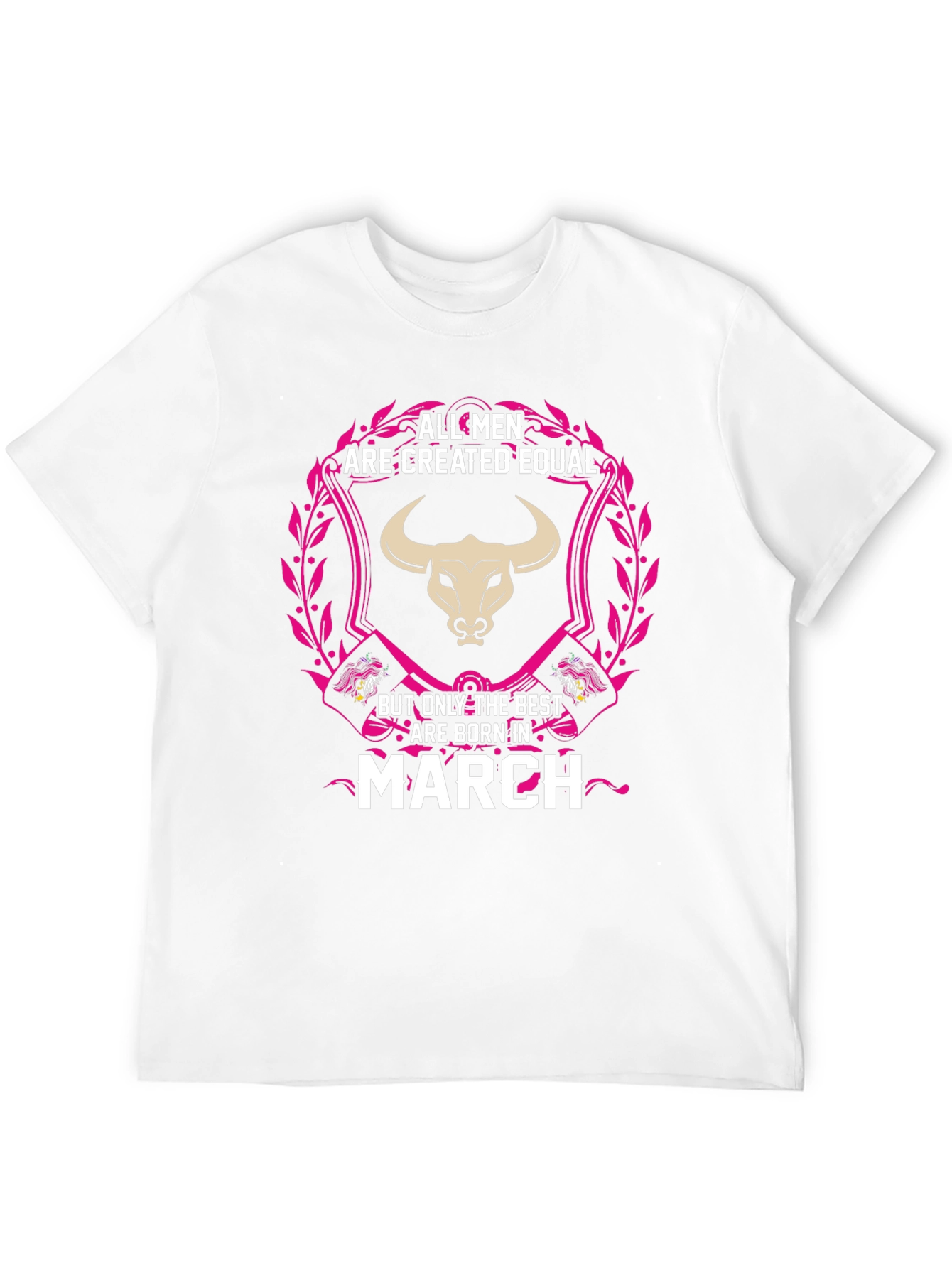 Black Men's March Birthday T-Shirt - All Men Are Created Equal view 12