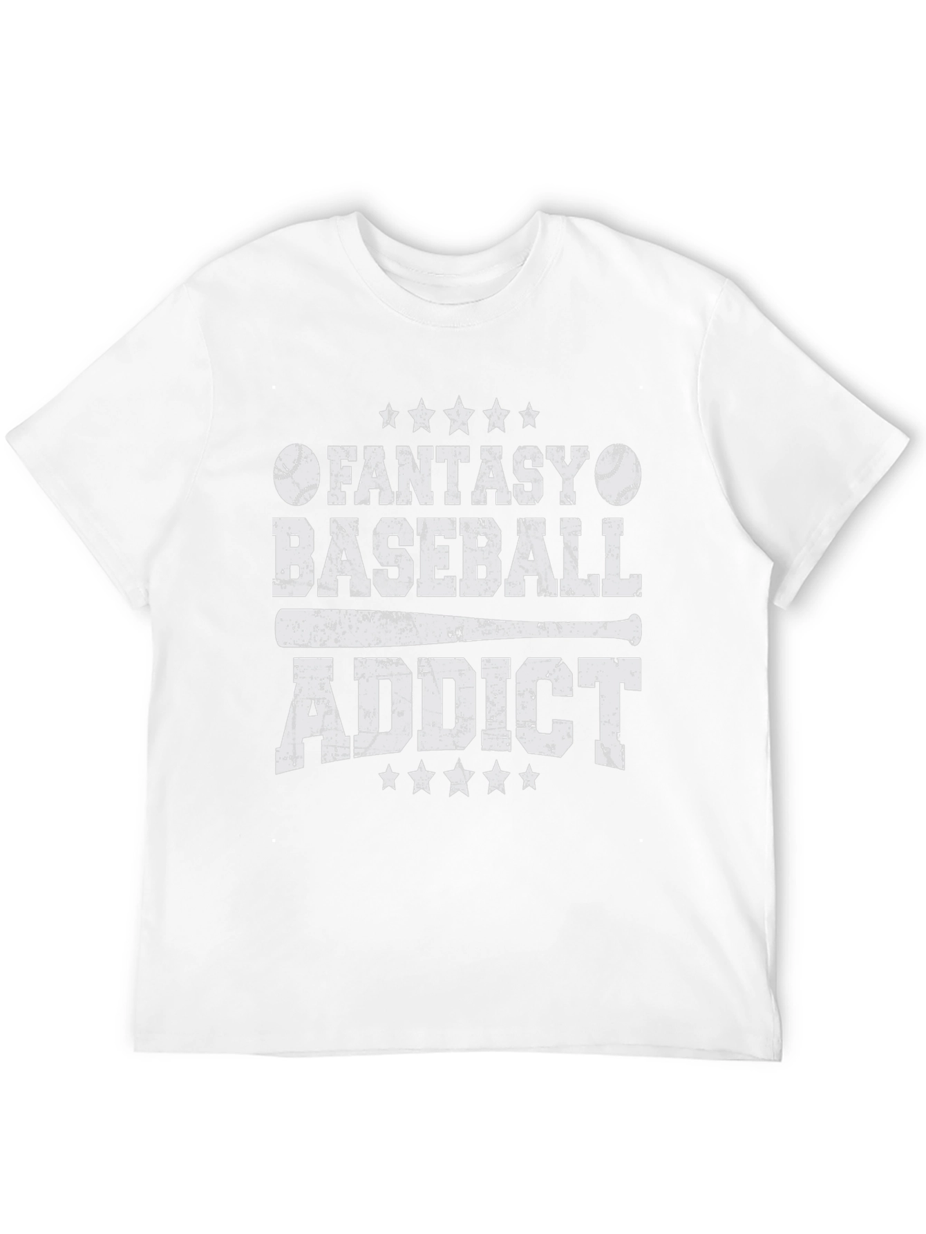 Black Fantasy Baseball Addict Graphic Tee view 12