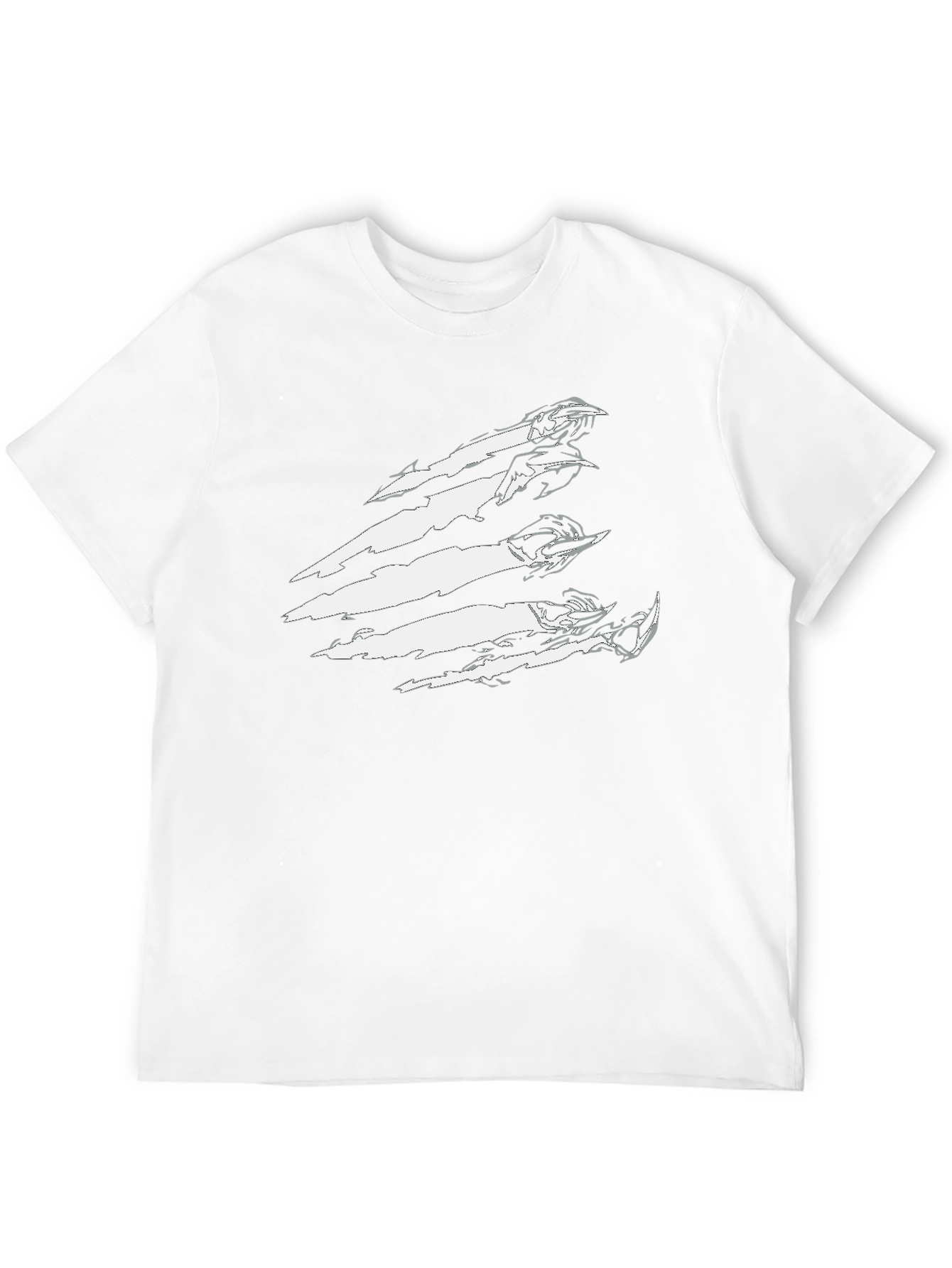 Black Claw Mark Graphic T-Shirt - Edgy Streetwear view 12