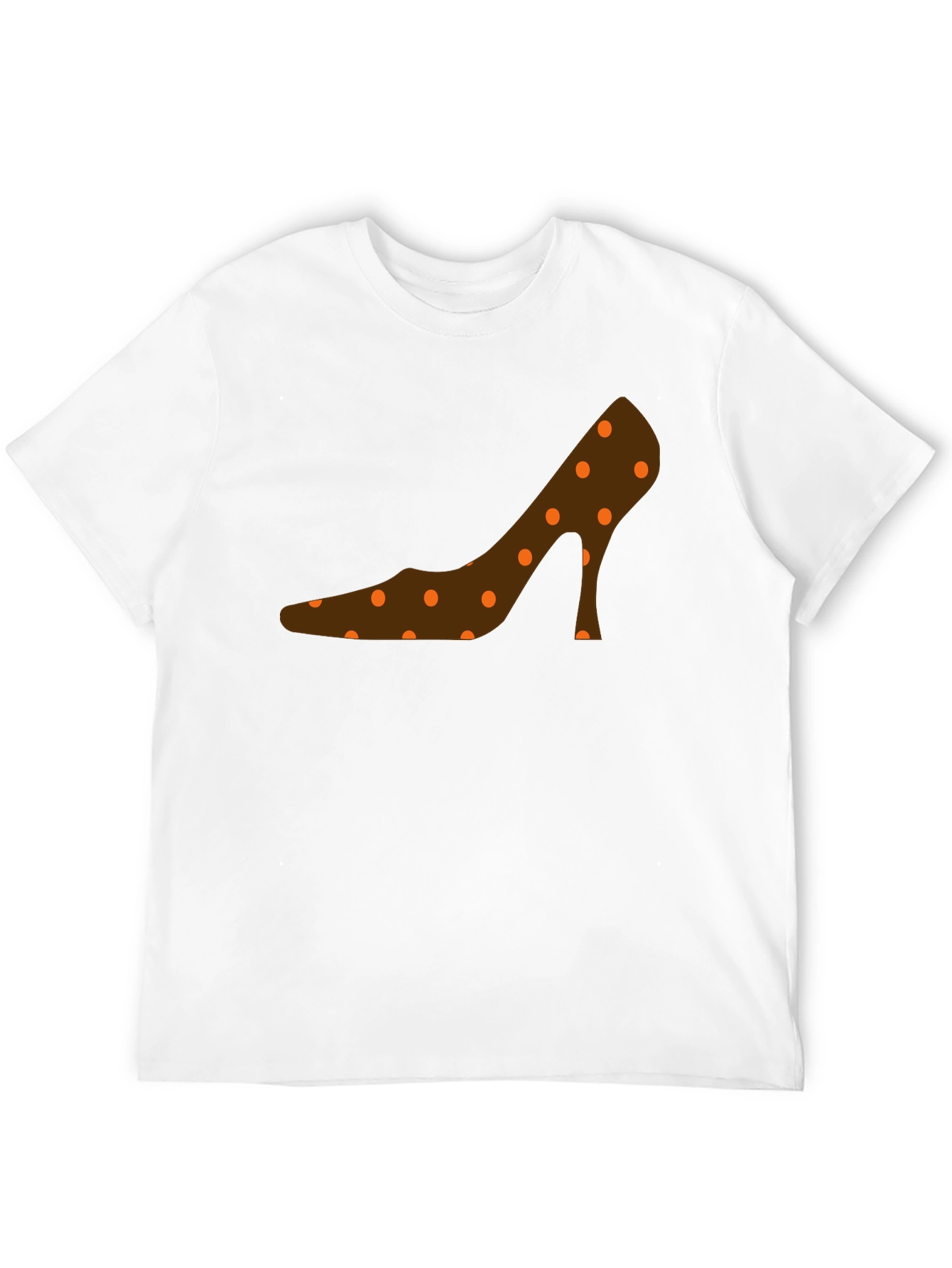 Black Polka Dot Shoe Graphic T-Shirt view 12
