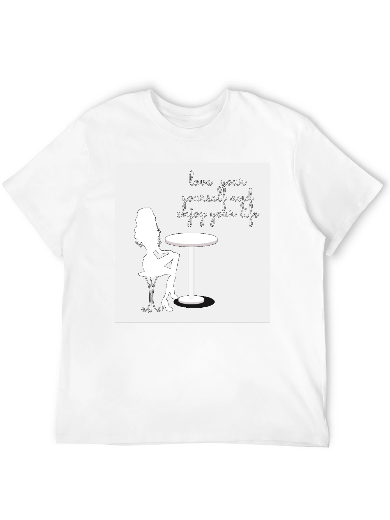Black Love Yourself Graphic T-Shirt - Black view 12