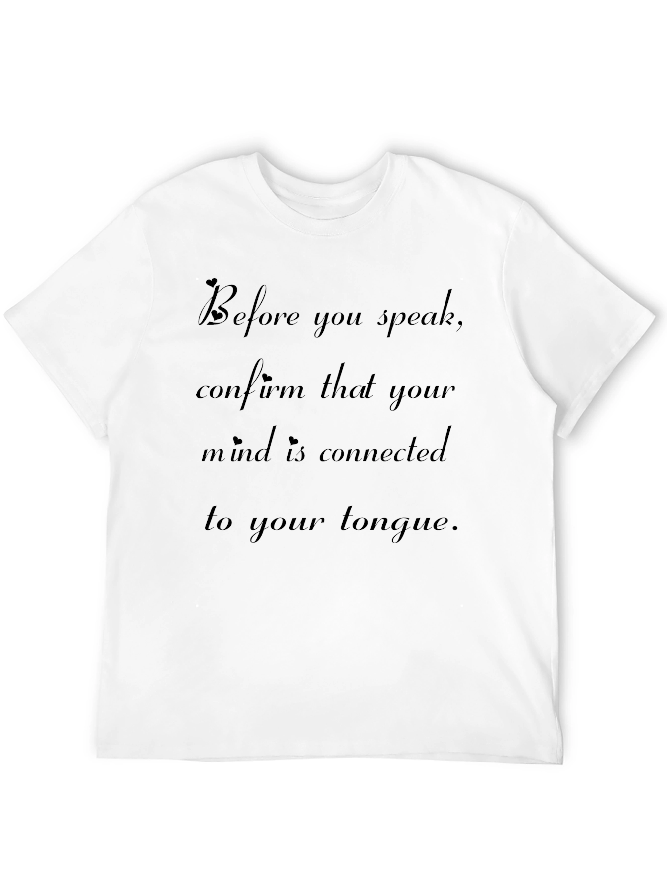 Black Black T-Shirt with Thoughtful Quote view 12