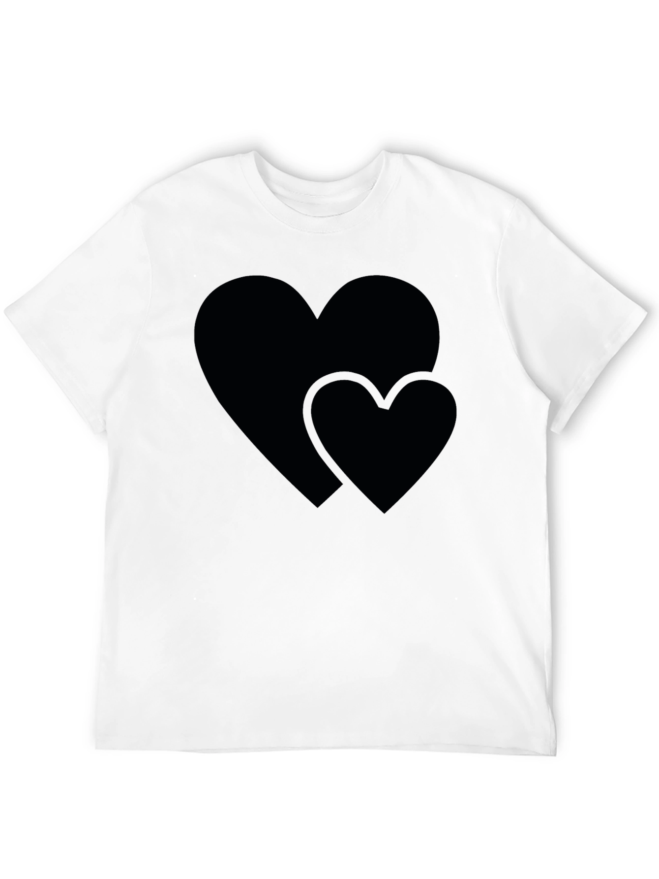 Black Heart Graphic Black Crew Neck Tee view 12