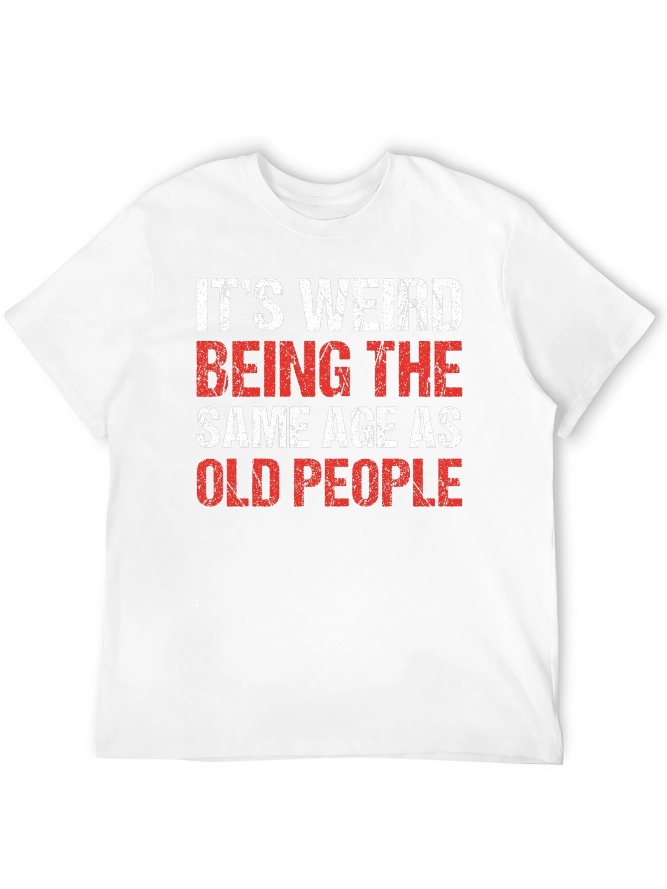 Black Funny 'Old People' Black Cotton Blend T-Shirt view 12