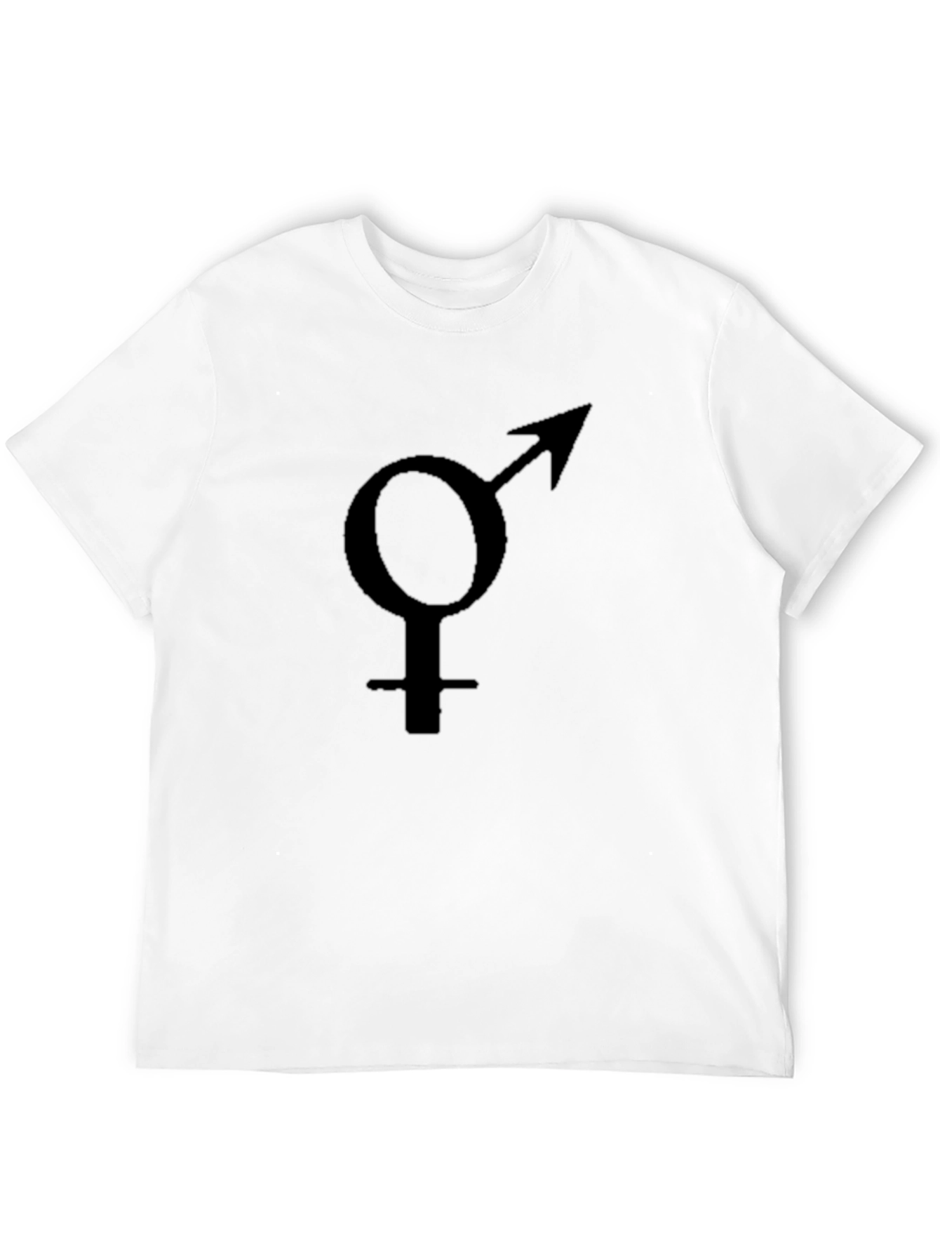 Black Gender Symbol Black Tee - Unisex Trans Pride view 12