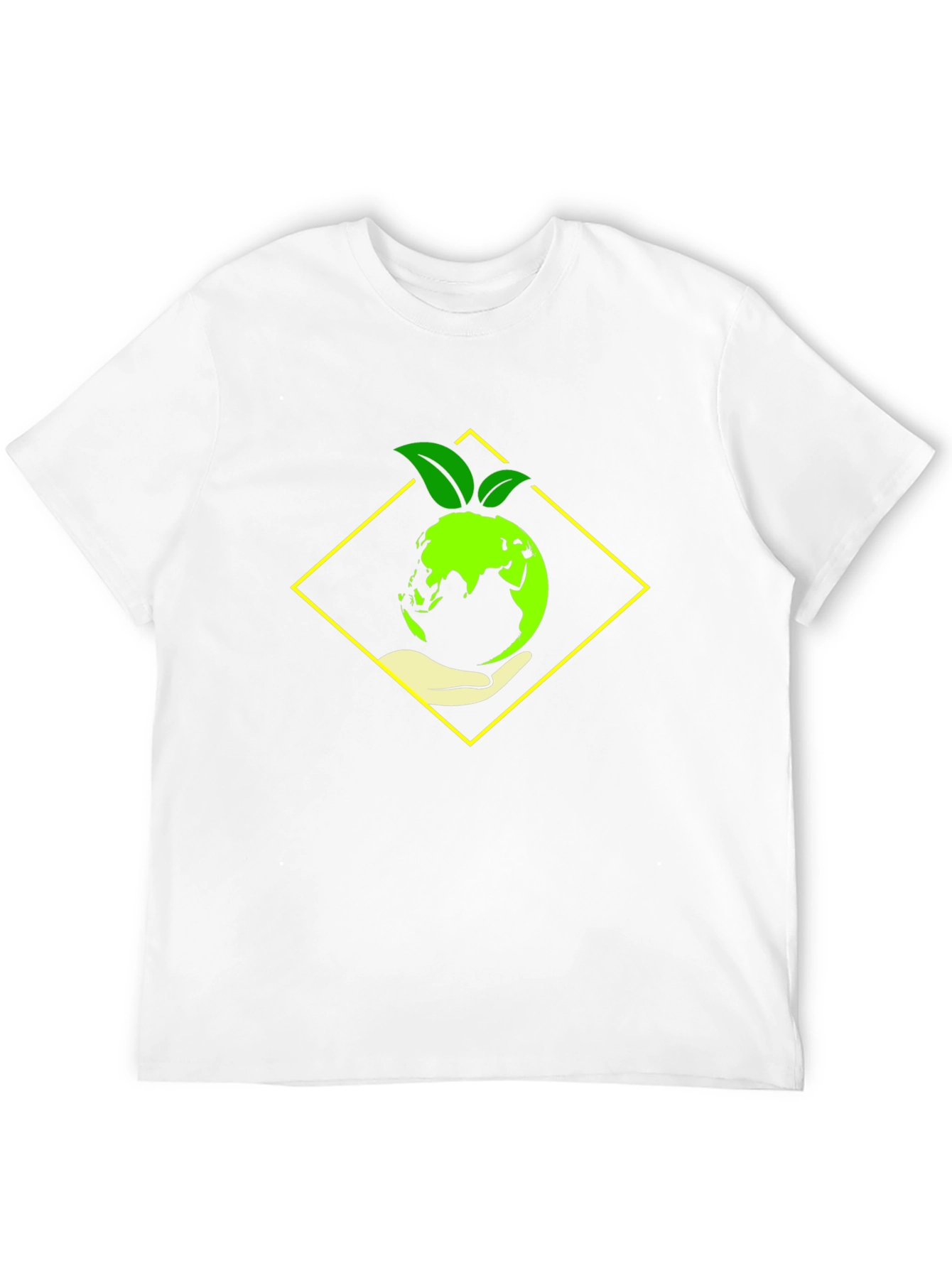 Black Eco-Friendly Earth Graphic Tee - Black view 12