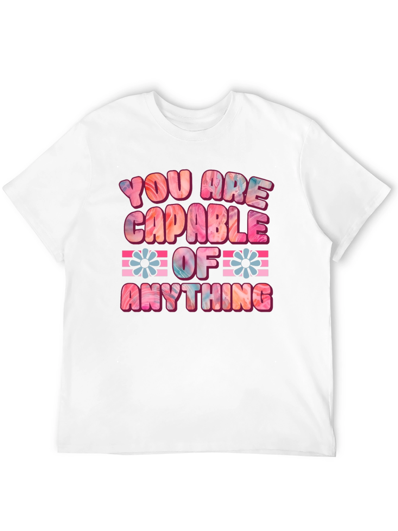 Black You Are Capable Of Anything Graphic Tee view 12