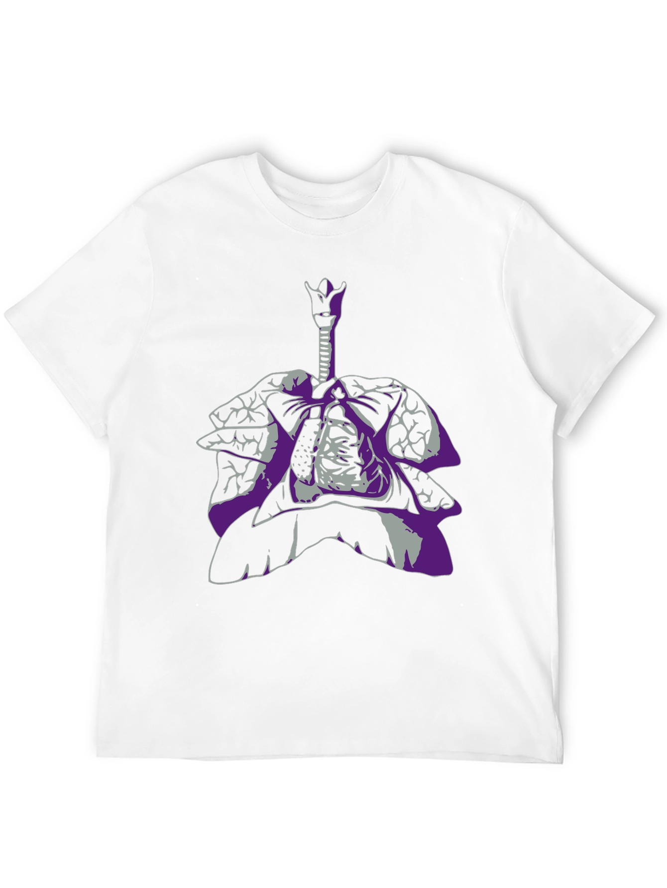 Anatomical Lungs Graphic Tee - Unique Design - 12