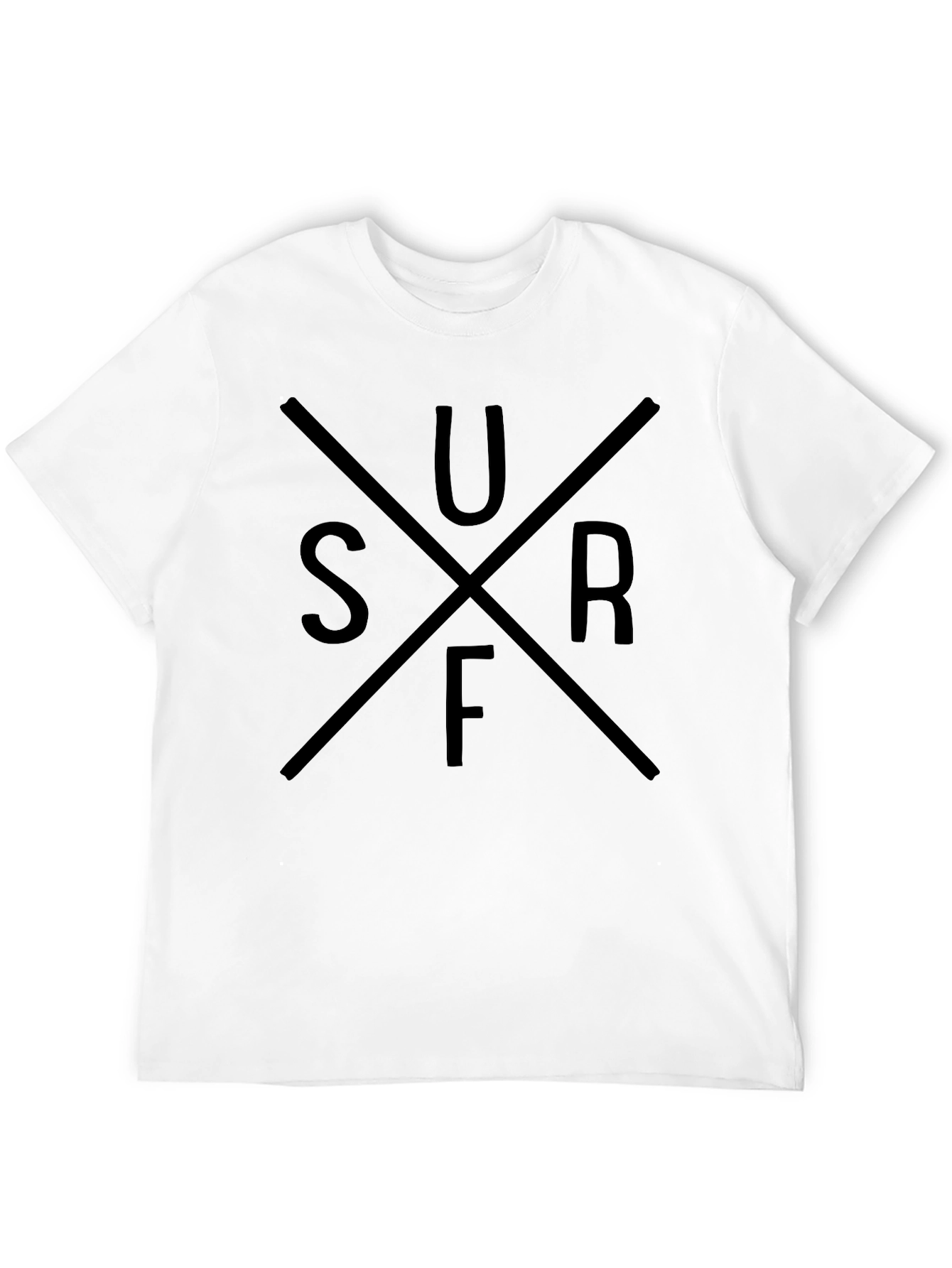 Black Men's Black Surf Graphic T-Shirt view 12