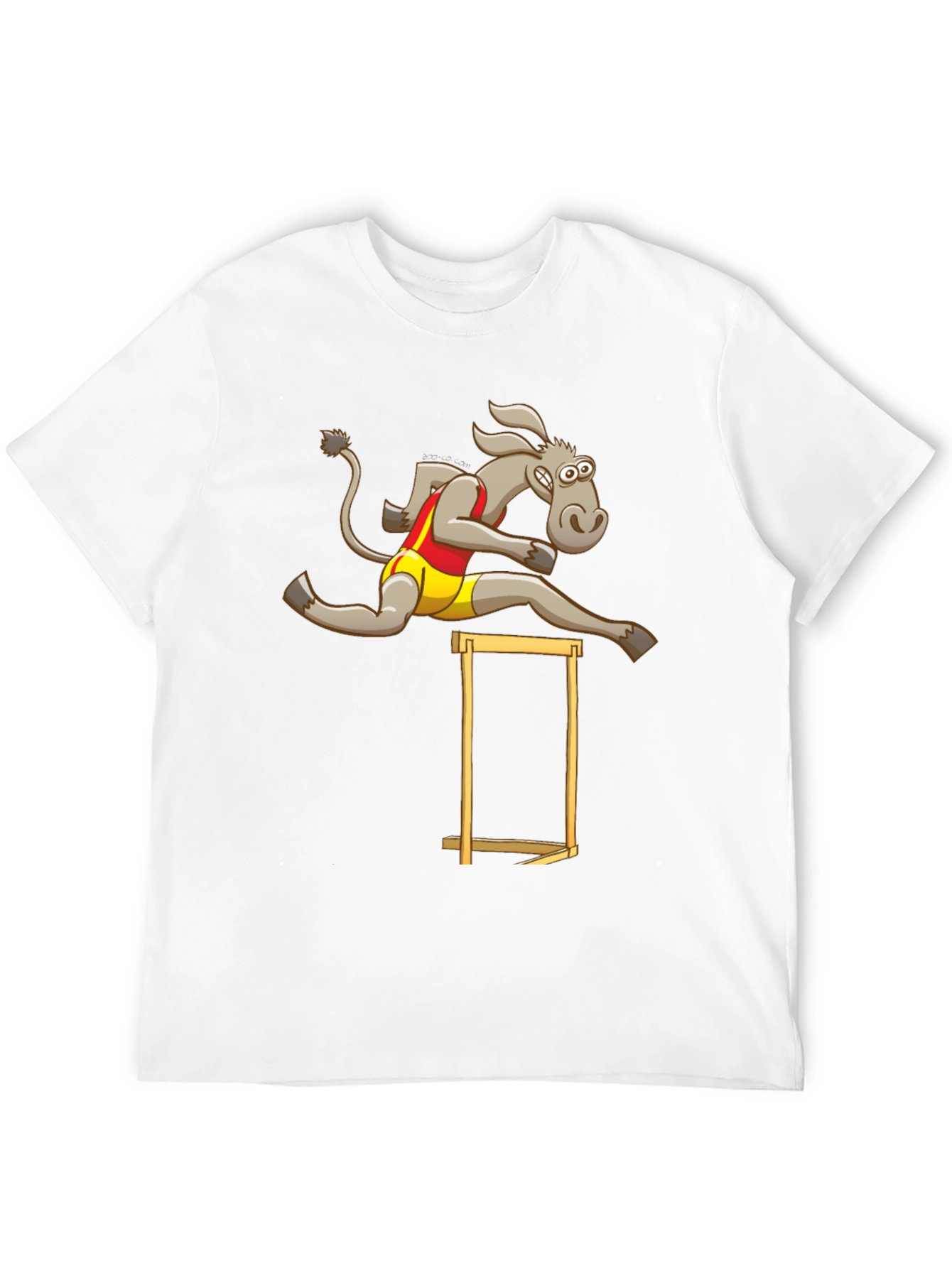 Black Donkey Hurdler Black T-Shirt view 12