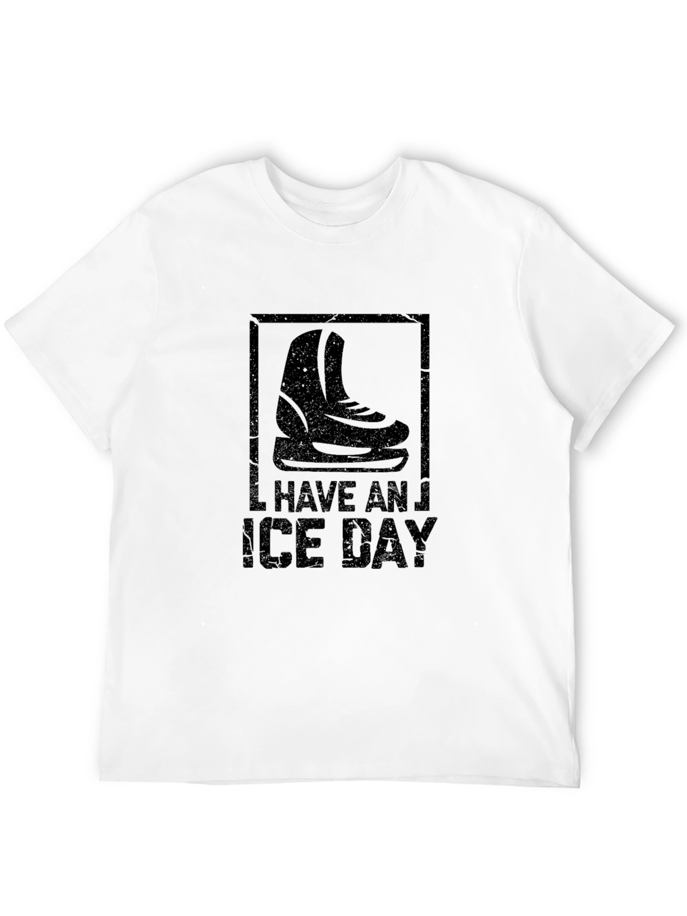 Black I Have An Ice Day Black T-Shirt | Skateboarding Tee view 12