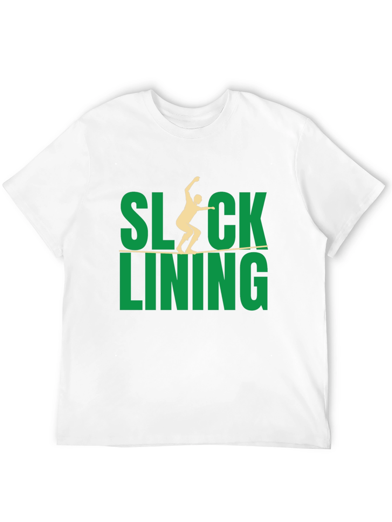 Black Slacklining Graphic T-Shirt view 12