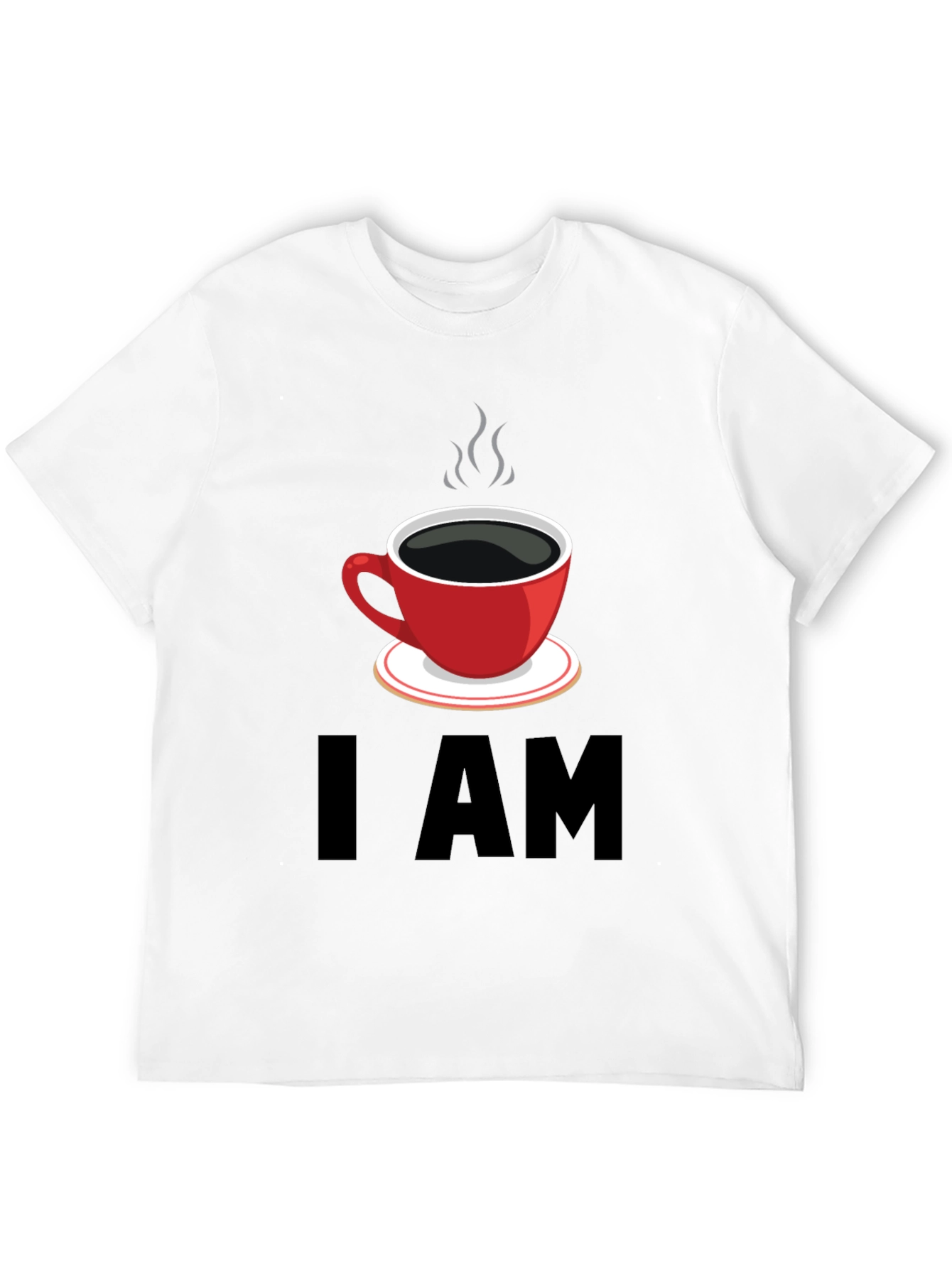 Black I AM Coffee T-Shirt - Black Graphic Tee view 12
