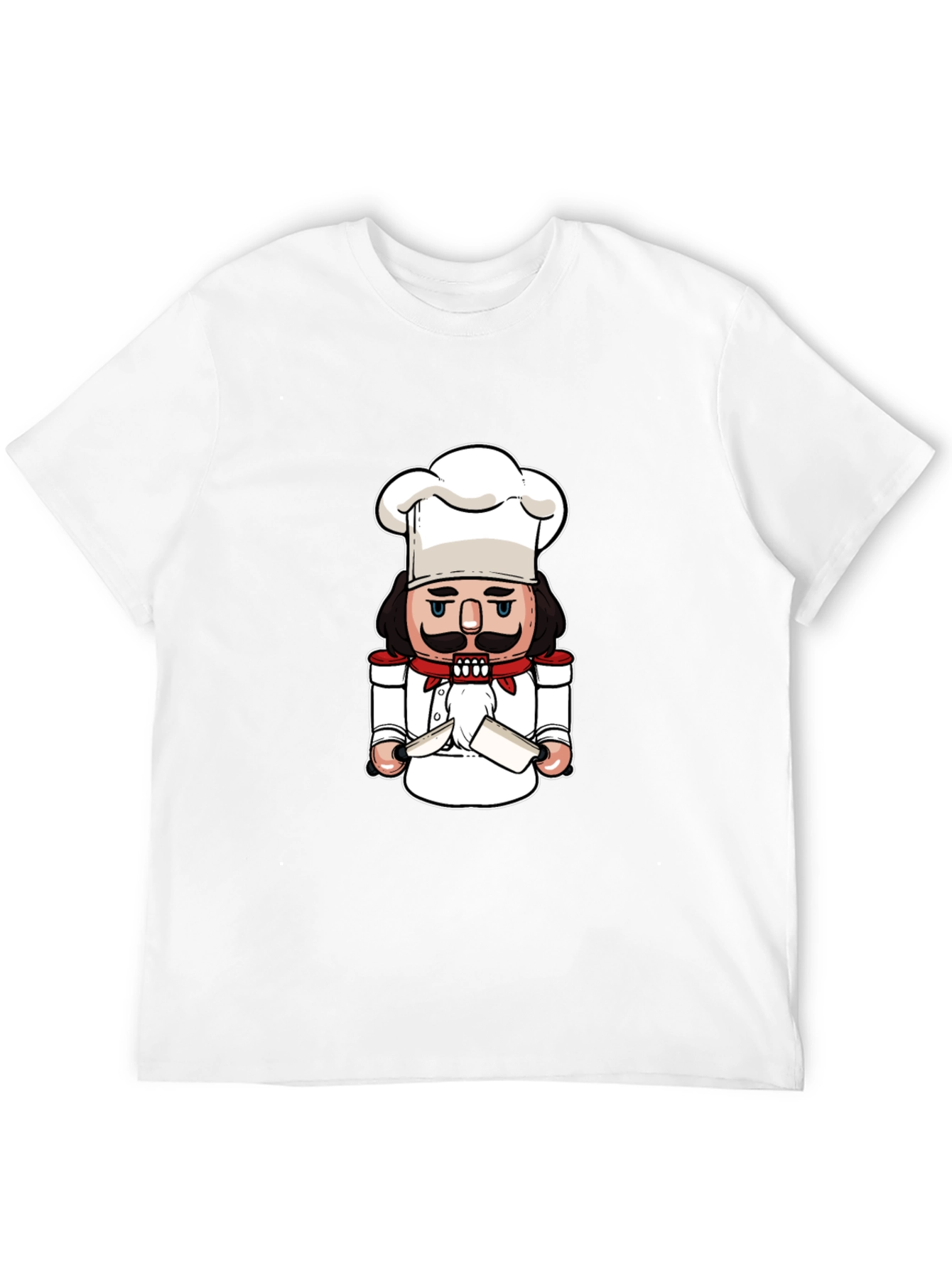 Black Chef Nutcracker T-Shirt - Funny Culinary Tee view 12