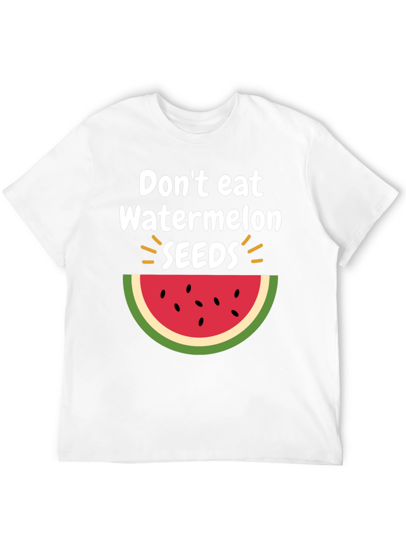 Black Don't Eat Watermelon Seeds T-Shirt, Fun Summer Tee view 12