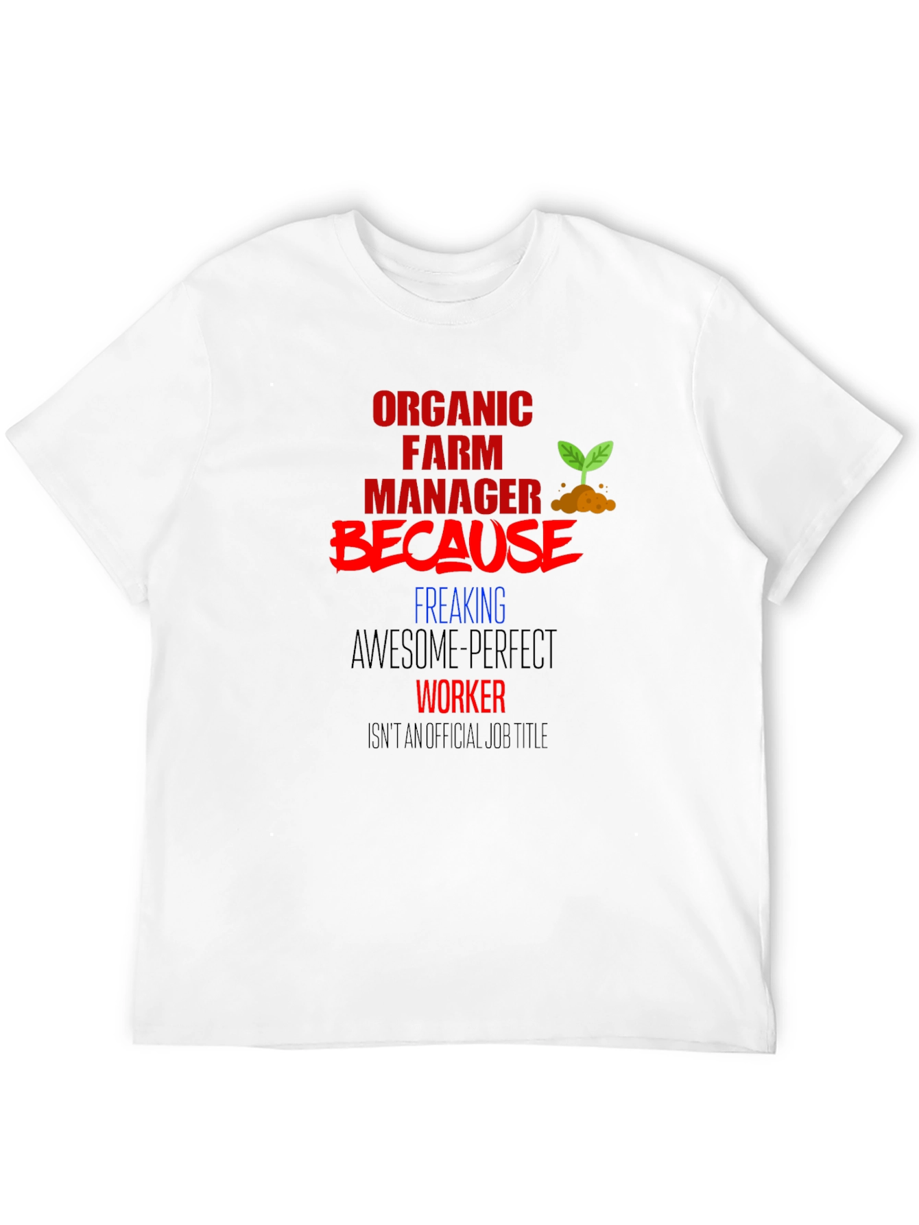 Black Organic Farm Manager Graphic Tee view 12