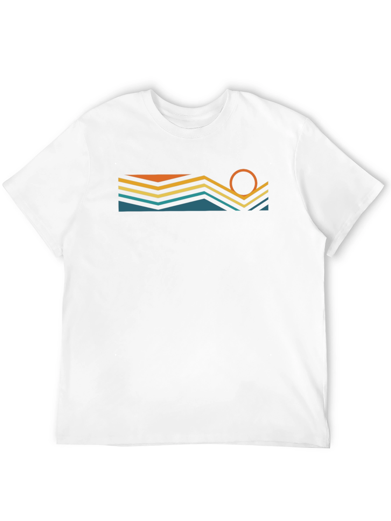 Black Retro Horizon Graphic T-Shirt view 12