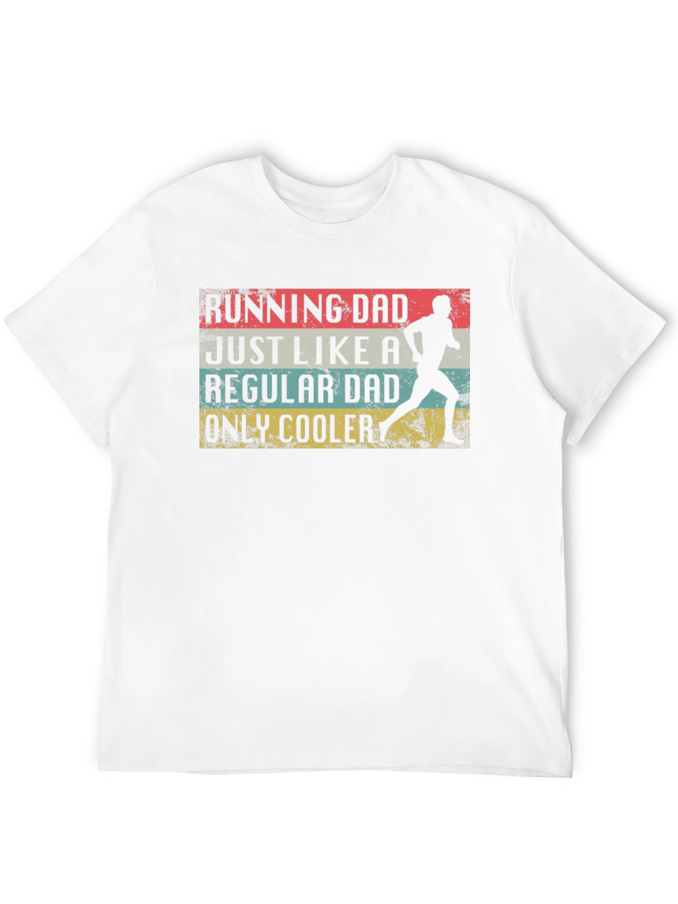 Black Running Dad T-Shirt - Regular Dad, Only Cooler view 12