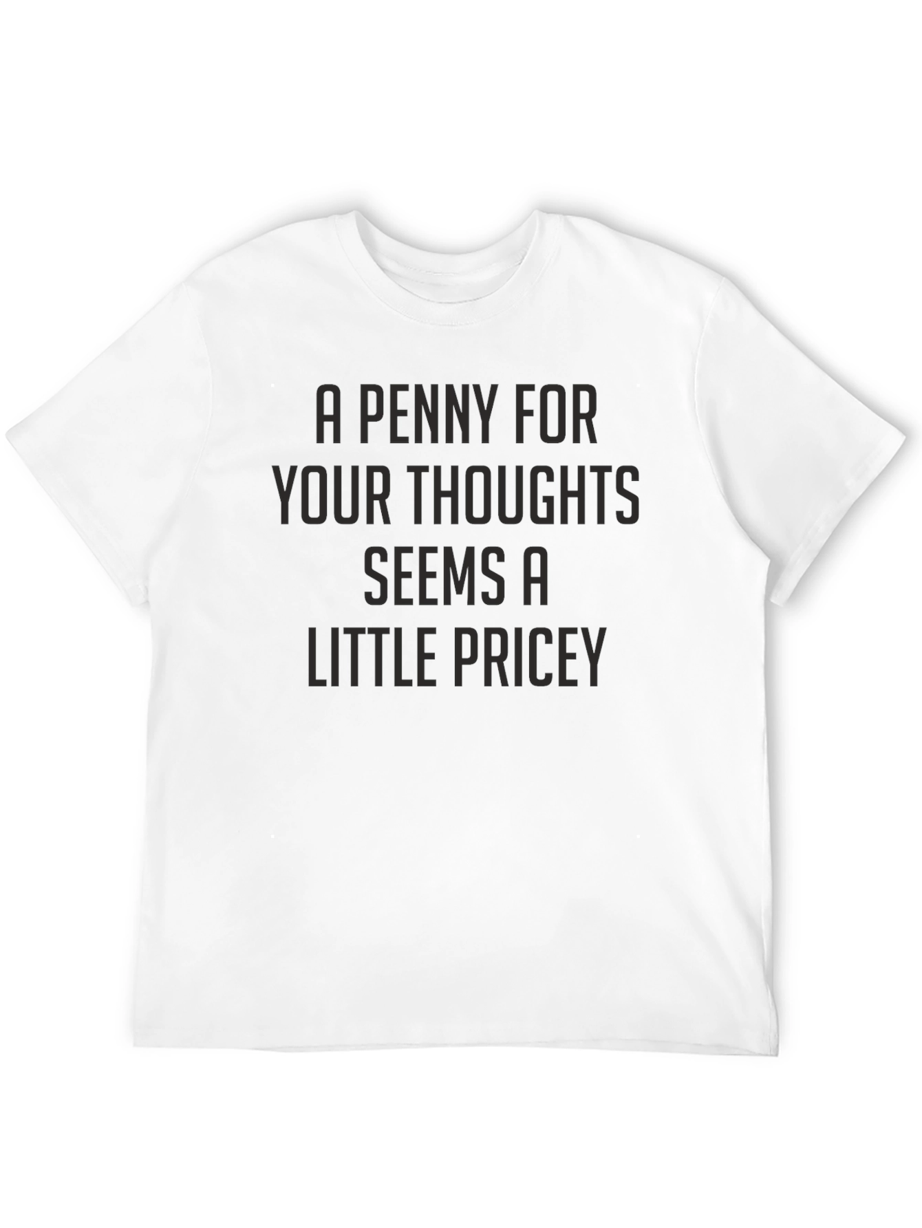 Black A Penny For Your Thoughts Graphic T-Shirt view 12