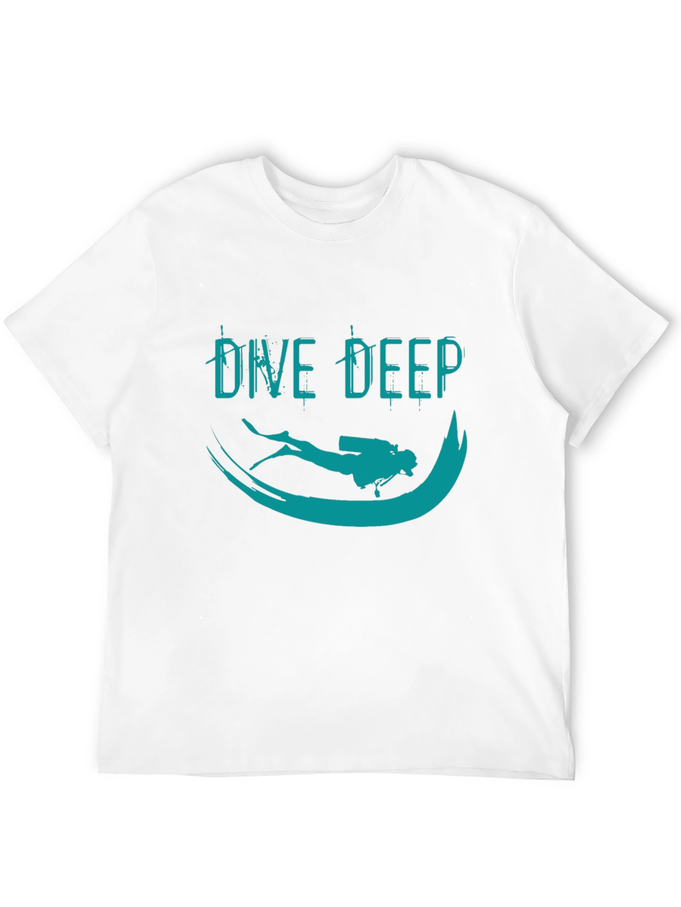 Black Dive Deep Graphic T-Shirt - Black view 12