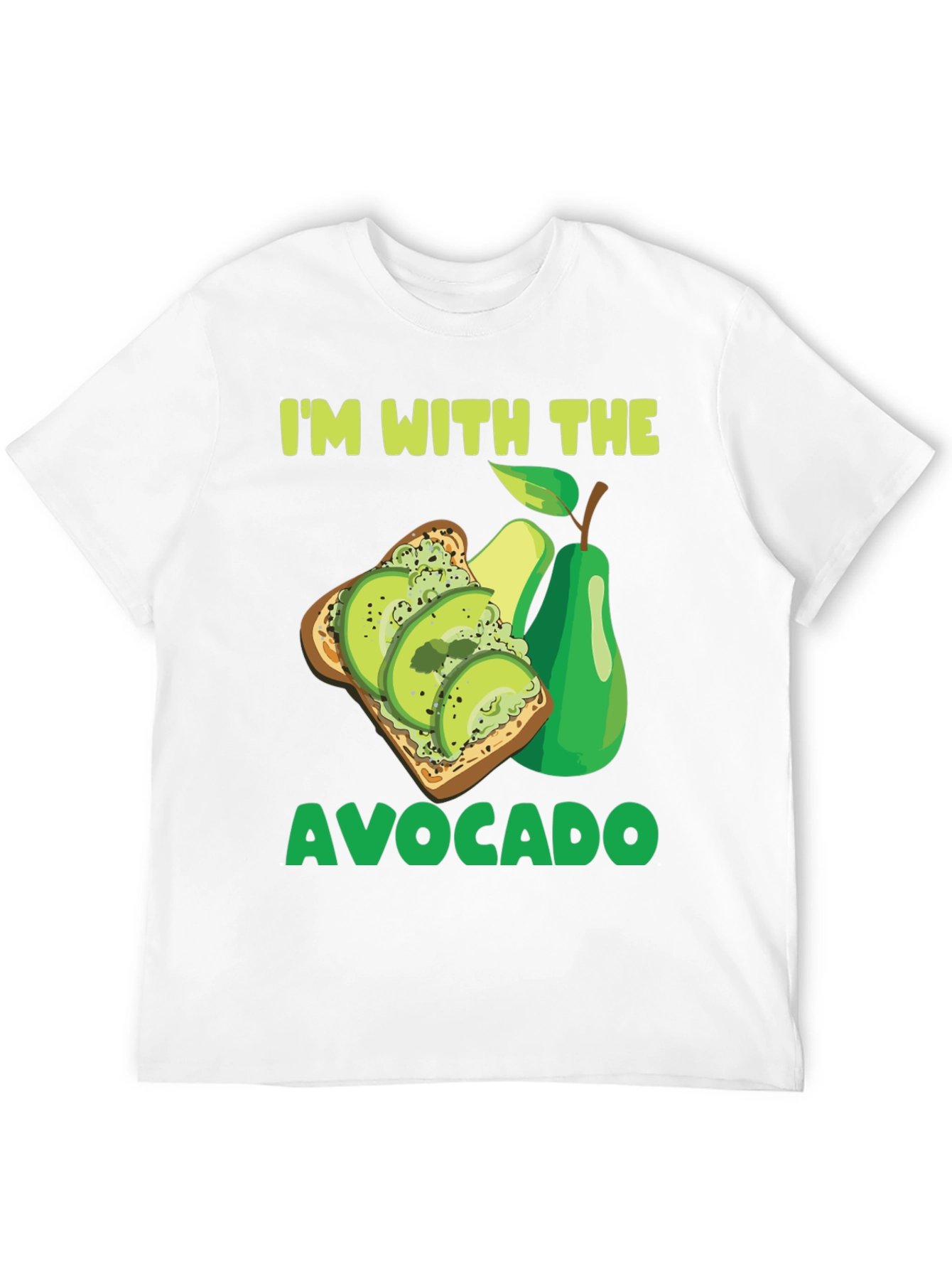Black I'm With The Avocado T-Shirt view 12