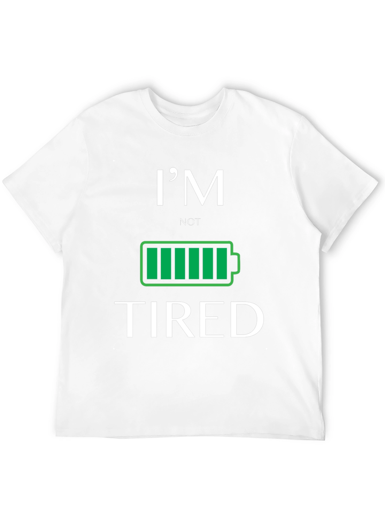 Black I'm Not Tired Graphic T-Shirt view 12