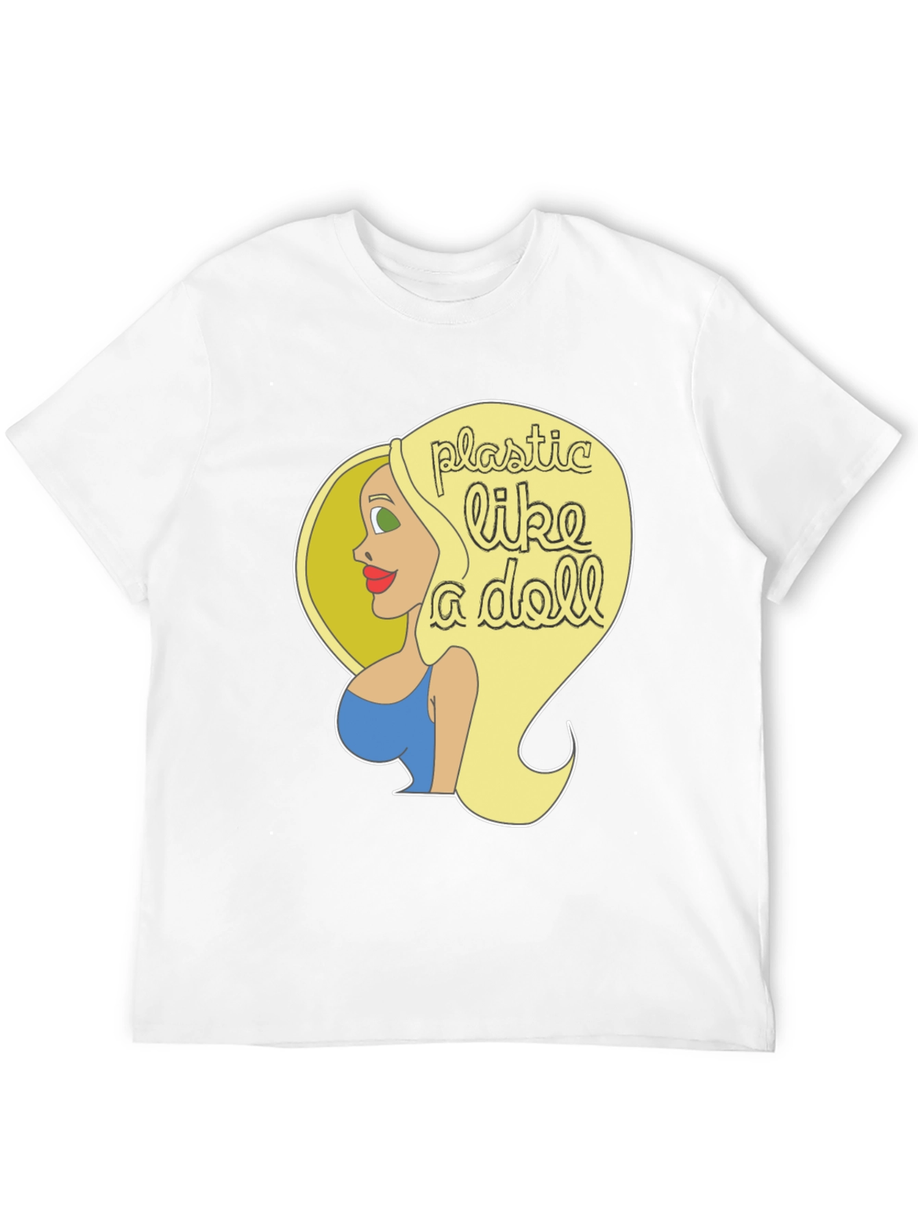 Black Plastic Doll Tee - Stylish Graphic T-Shirt view 12