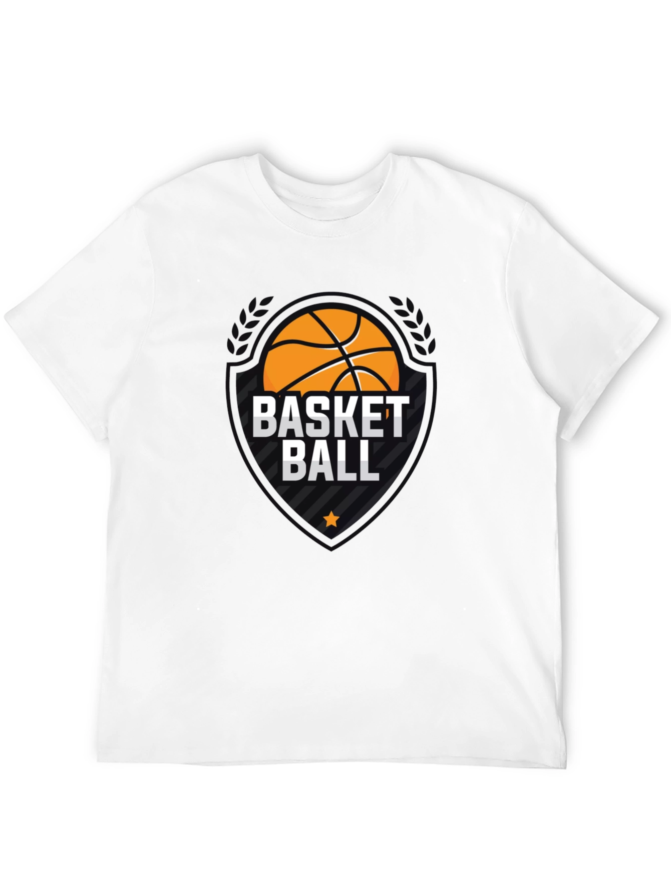 Black Basketball Graphic Tee - Stylish Black T-Shirt view 12