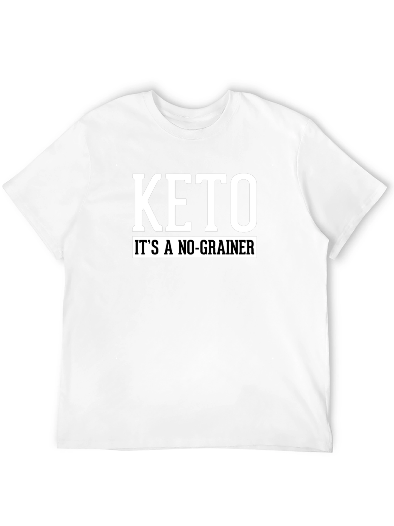 Black Keto It's A No-Grainer Black T-Shirt view 12