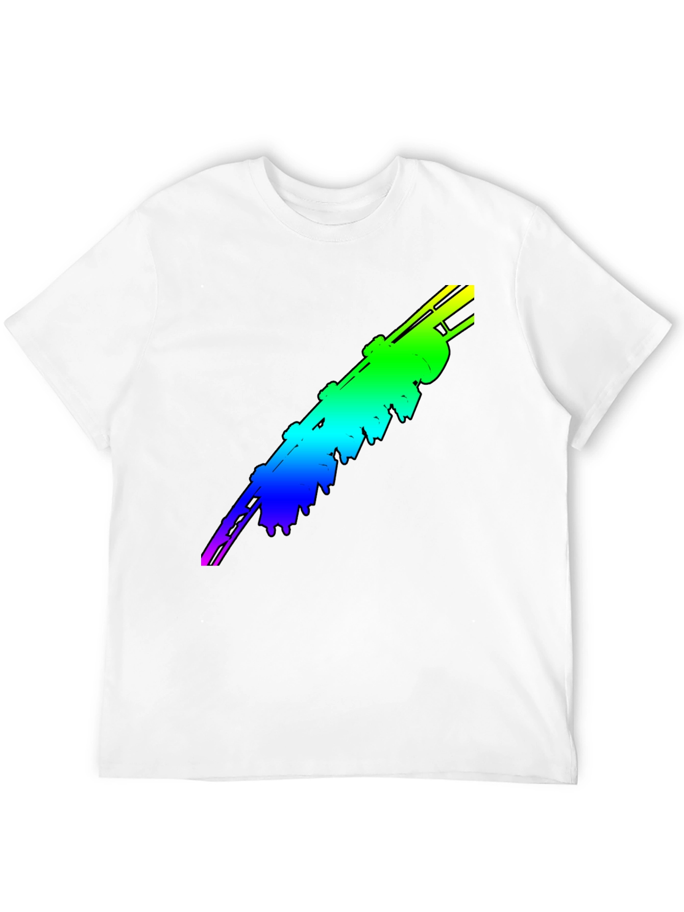 Black Rainbow Rocket T-Shirt view 12