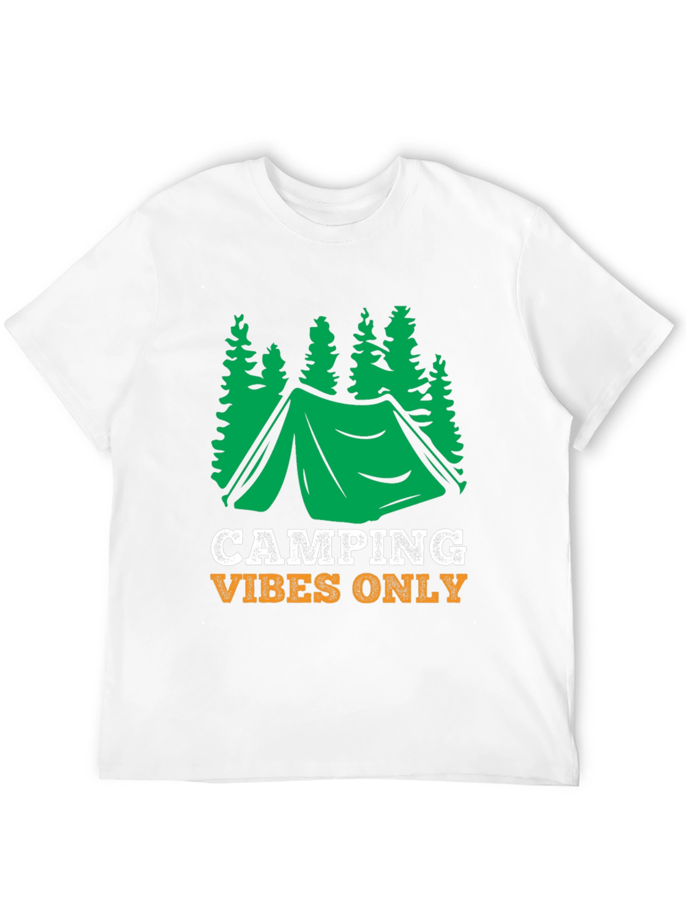 Black Camping Vibes Only Graphic Tee - Black view 12