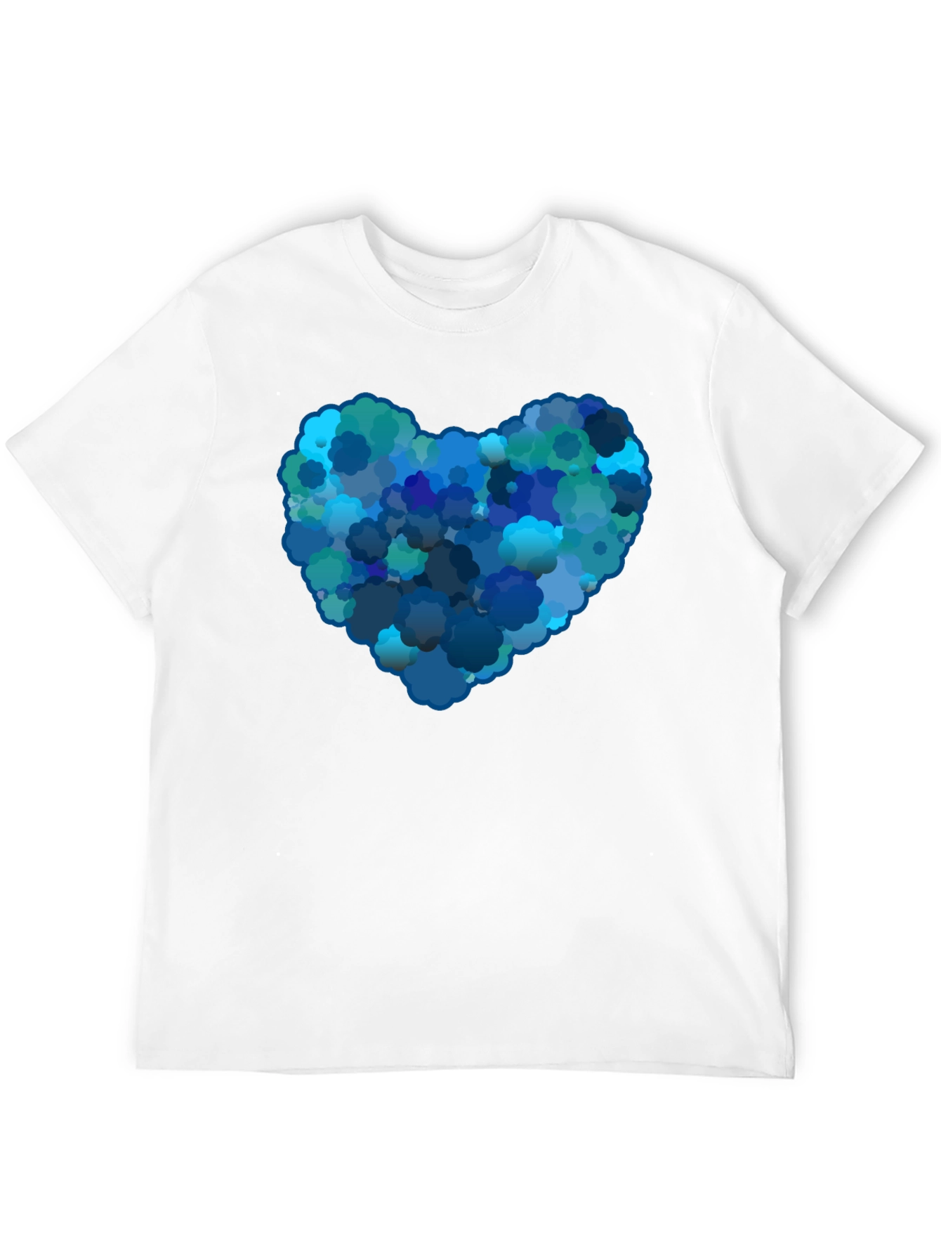 Black Cloud Heart Graphic Black T-Shirt view 12