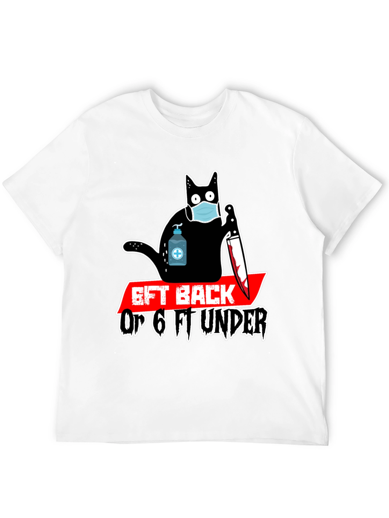 Black 6ft Back Or 6ft Under T-Shirt view 12